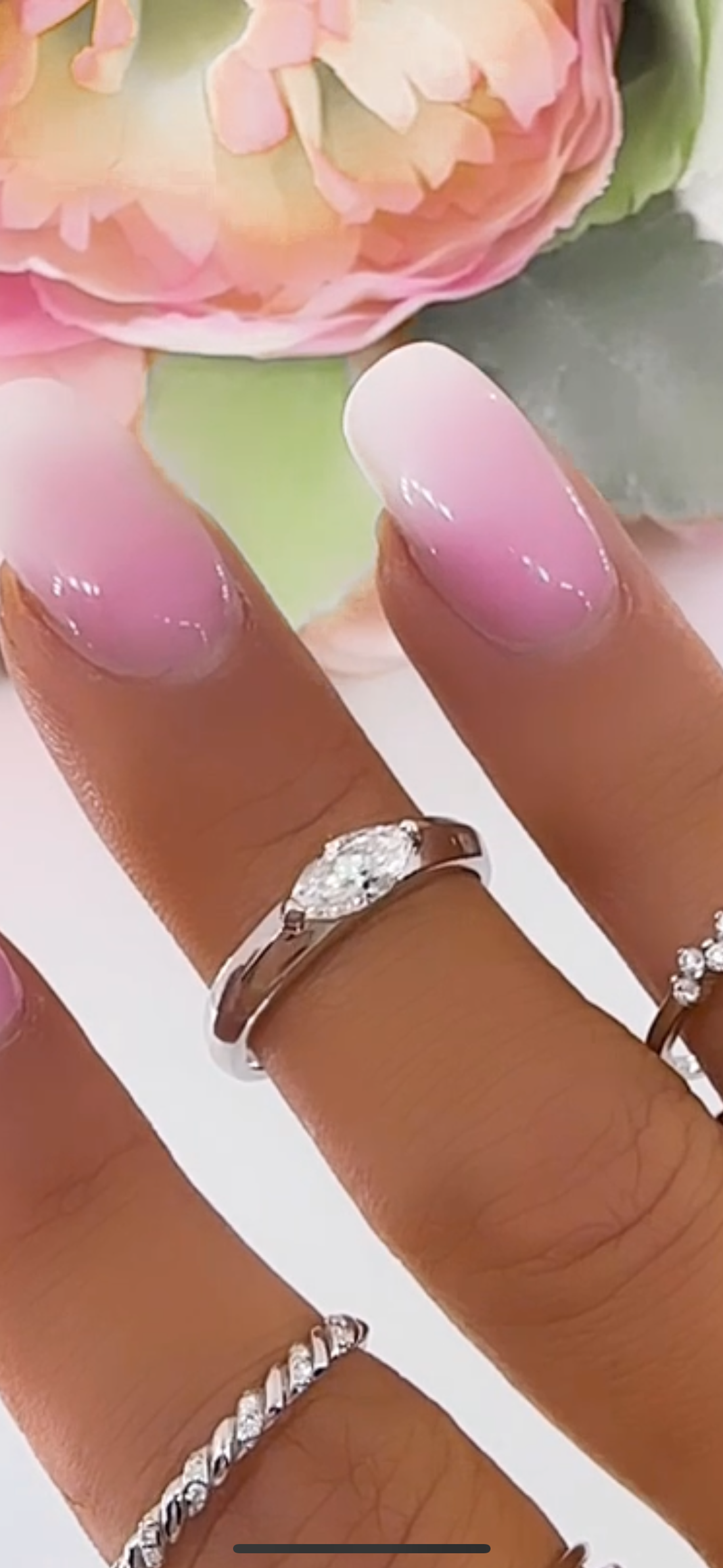 Remi Moissanite Horizontal Marquis Stackable Band