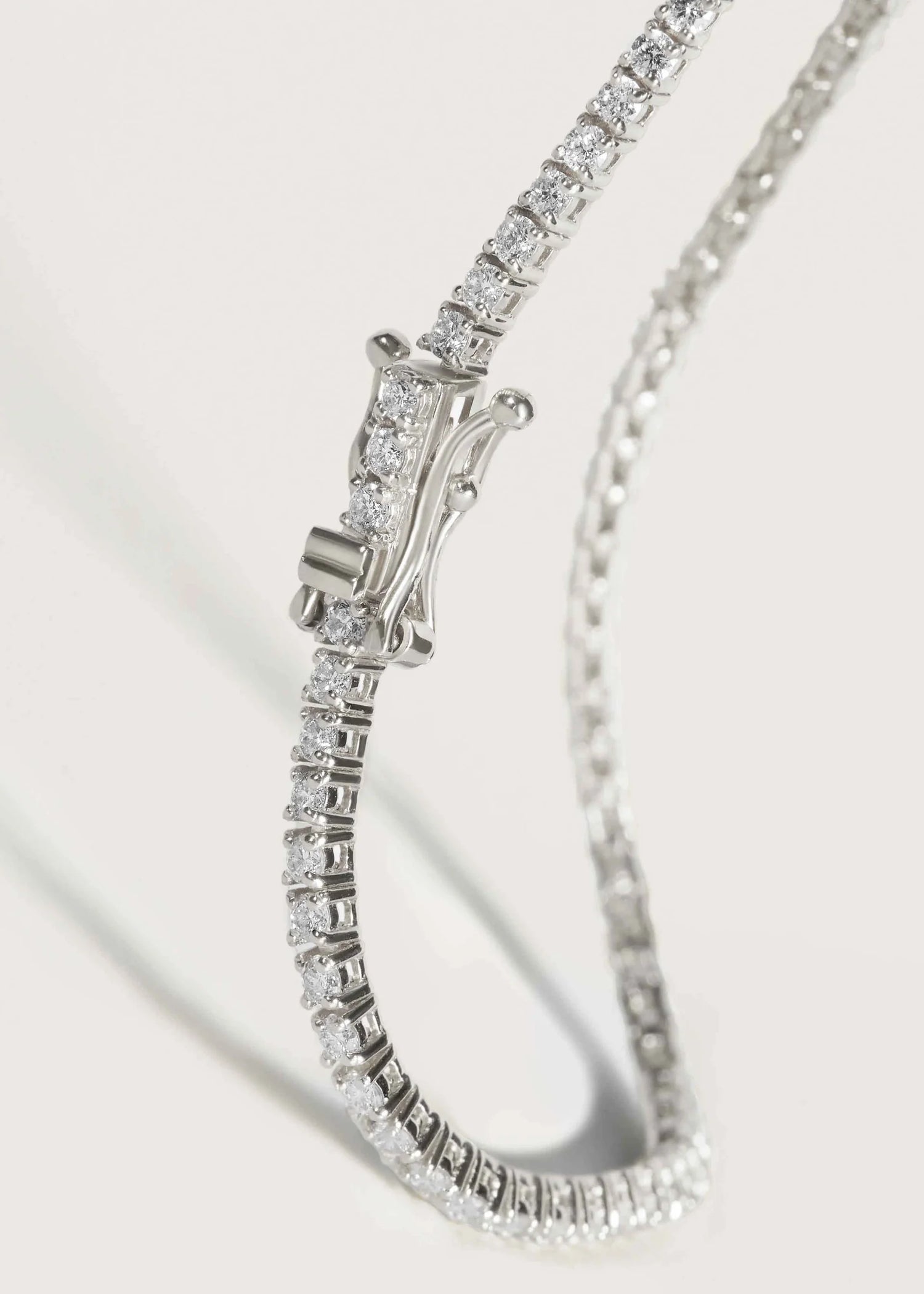 Genoveva 3MM 4 Prong Round Moissanite Tennis Bracelet