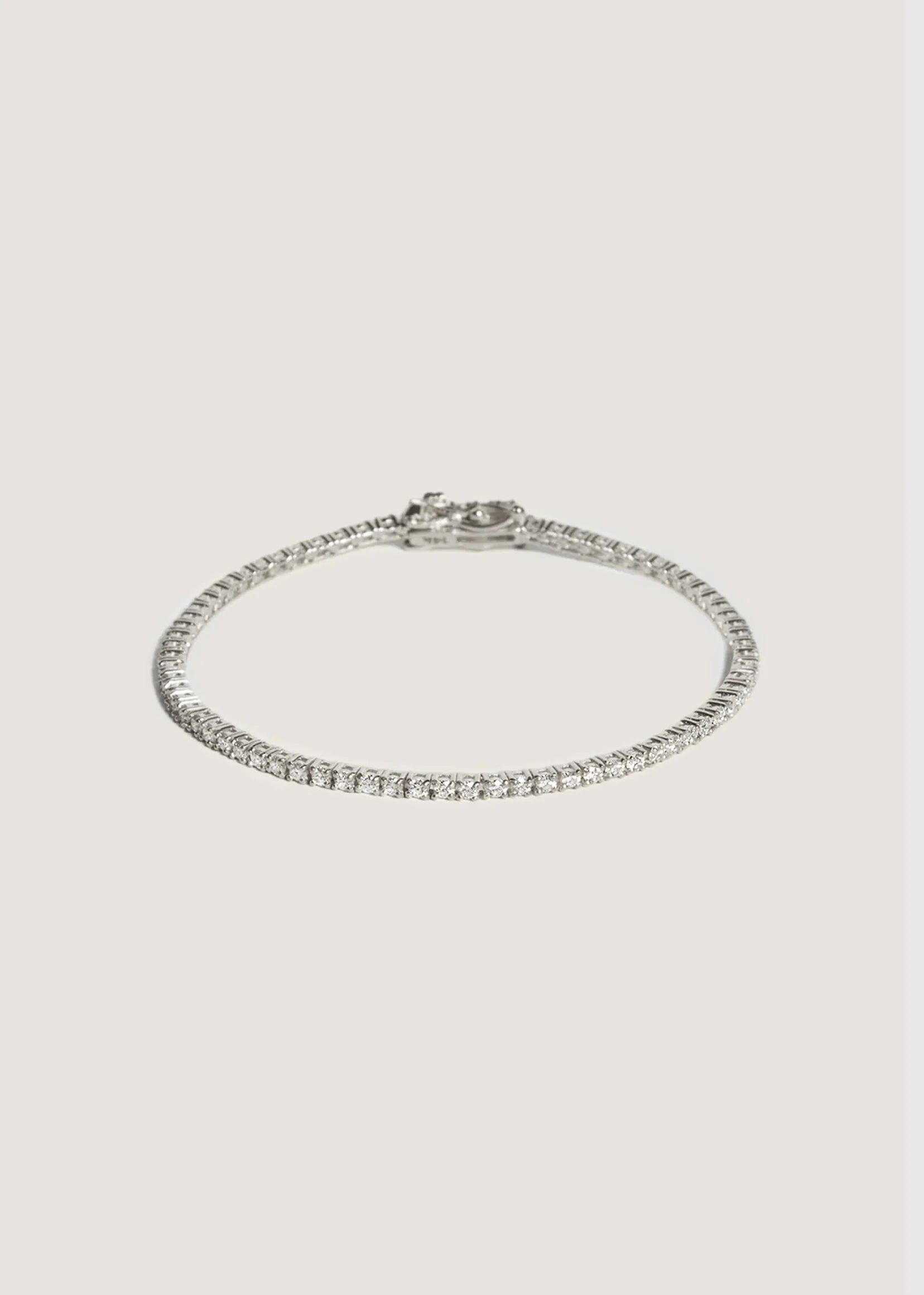 Genoveva 3MM 4 Prong Round Moissanite Tennis Bracelet