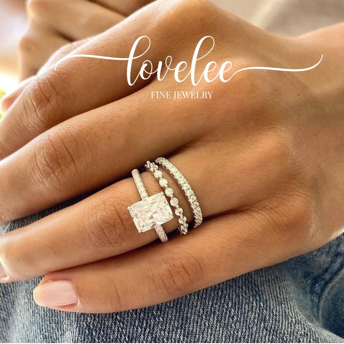 Maddie 4 CTW DEW Moissanite Ring - Gold