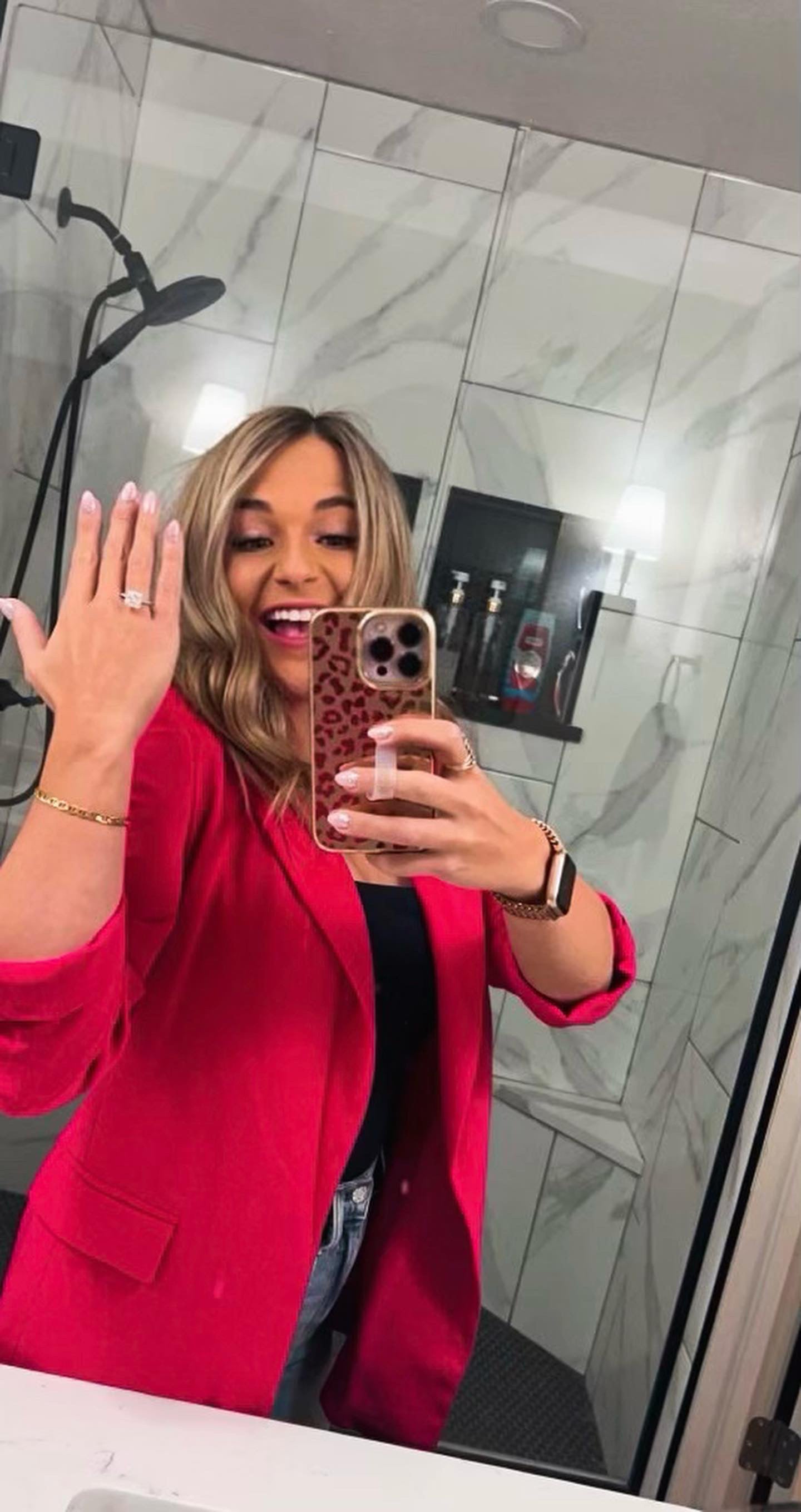 Kaydence 5.5 CTW DEW Princess Cut Moissanite Ring with Moissanite Hidden Halo and Accent Stones