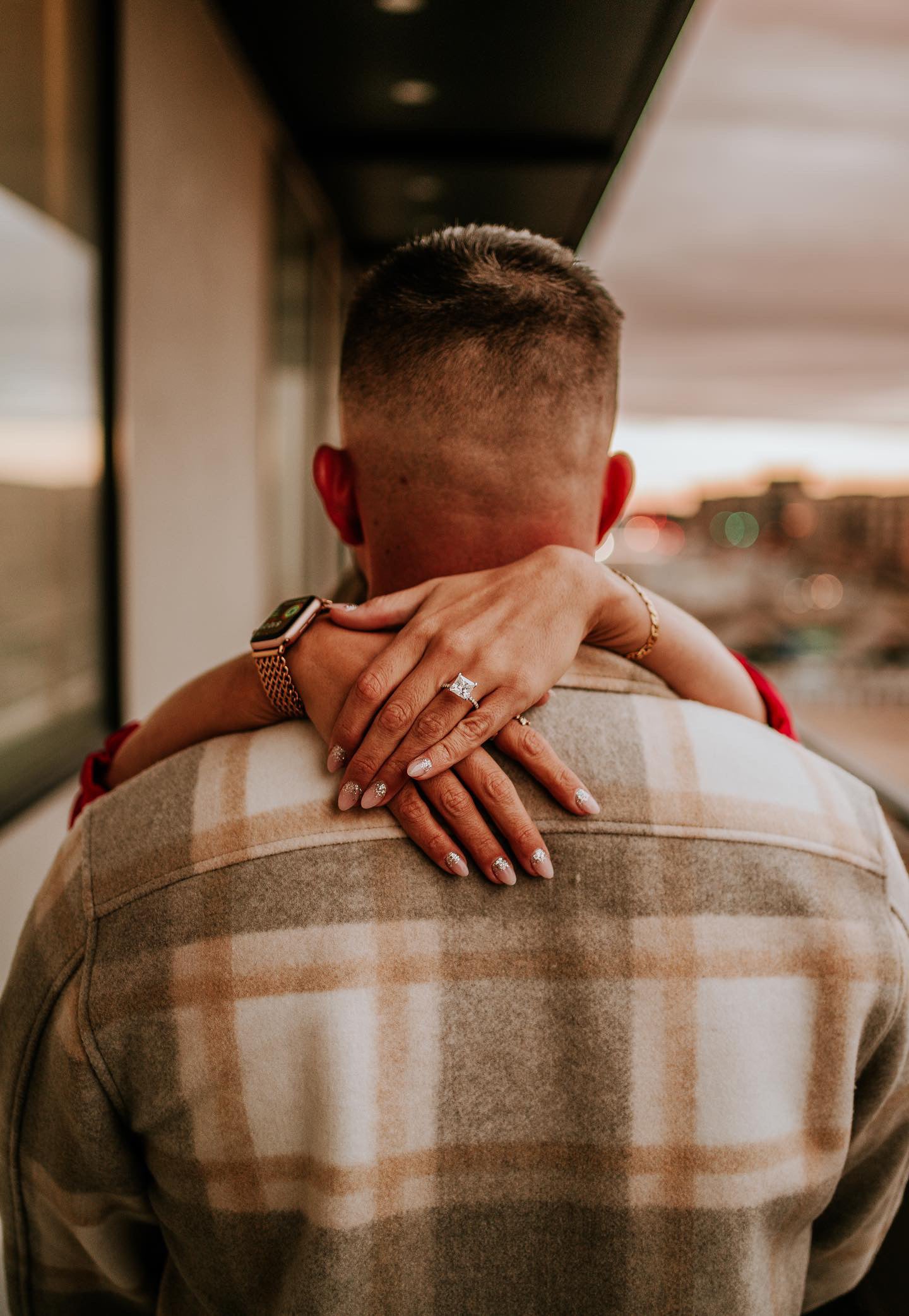 Kaydence 5.5 CTW DEW Princess Cut Moissanite Ring with Moissanite Hidden Halo and Accent Stones