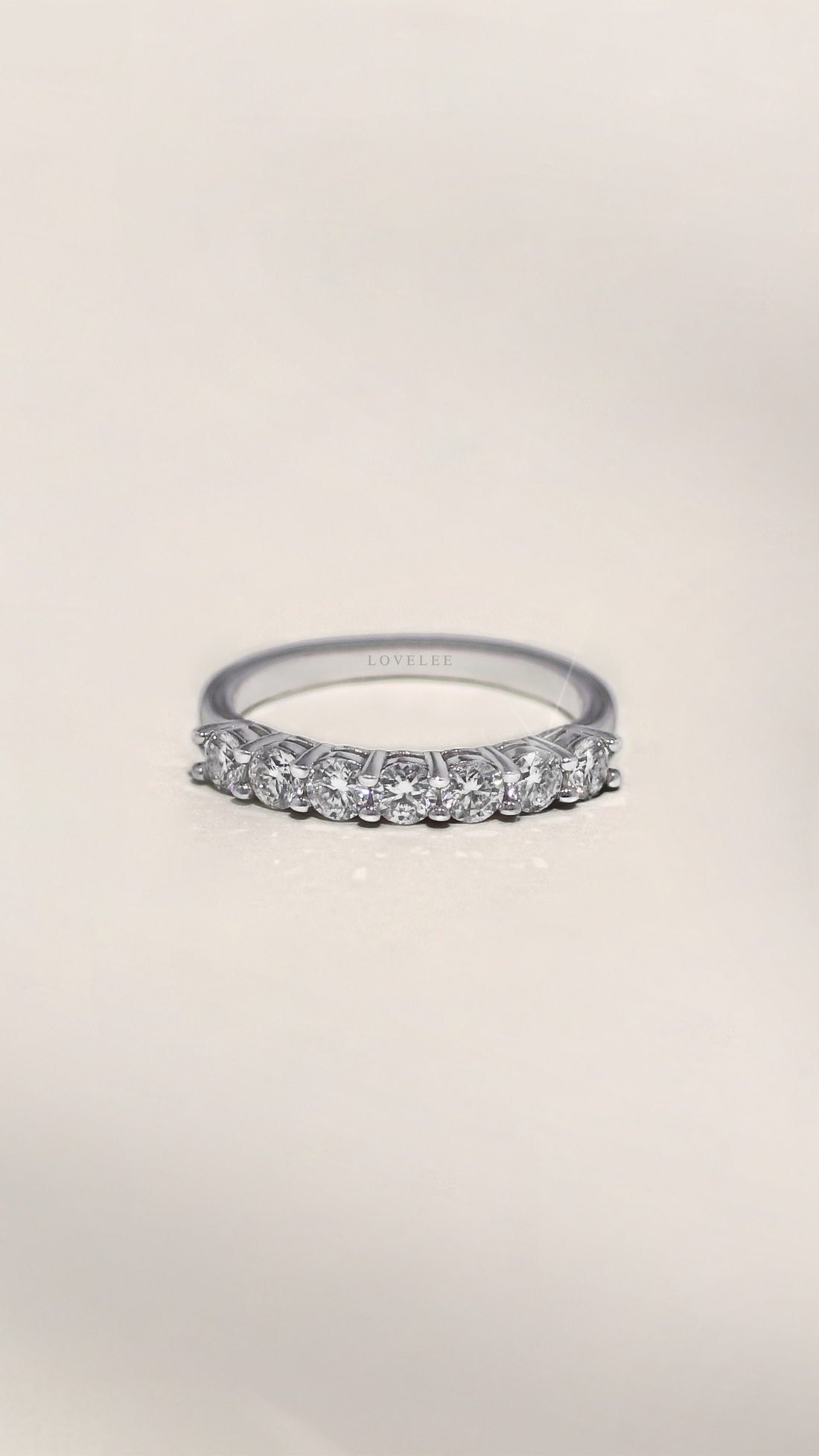 Kirstie Moissanite Stackable Anniversary Band Ring