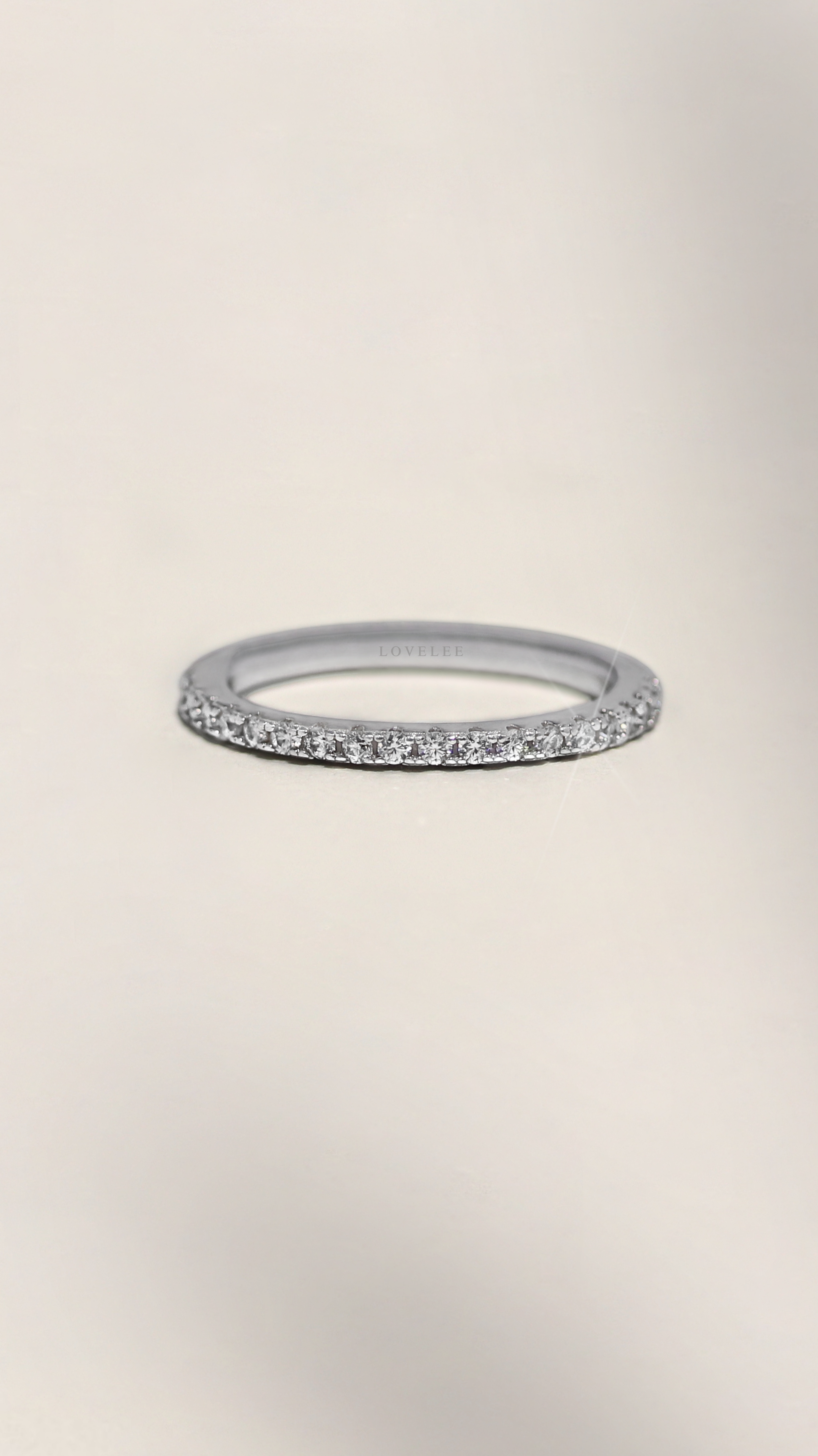 Aurora Eternity Moissanite Stackable Eternity Band