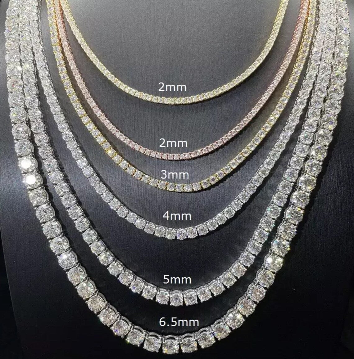 Genoveva 3MM 4 Prong Round Moissanite Tennis Bracelet