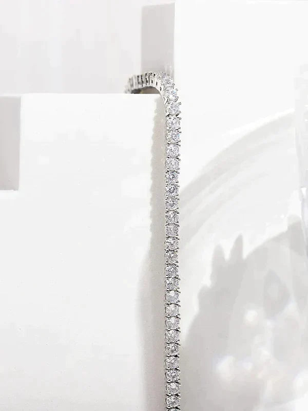 Genoveva 5MM 4 Prong Round Moissanite Tennis Bracelet