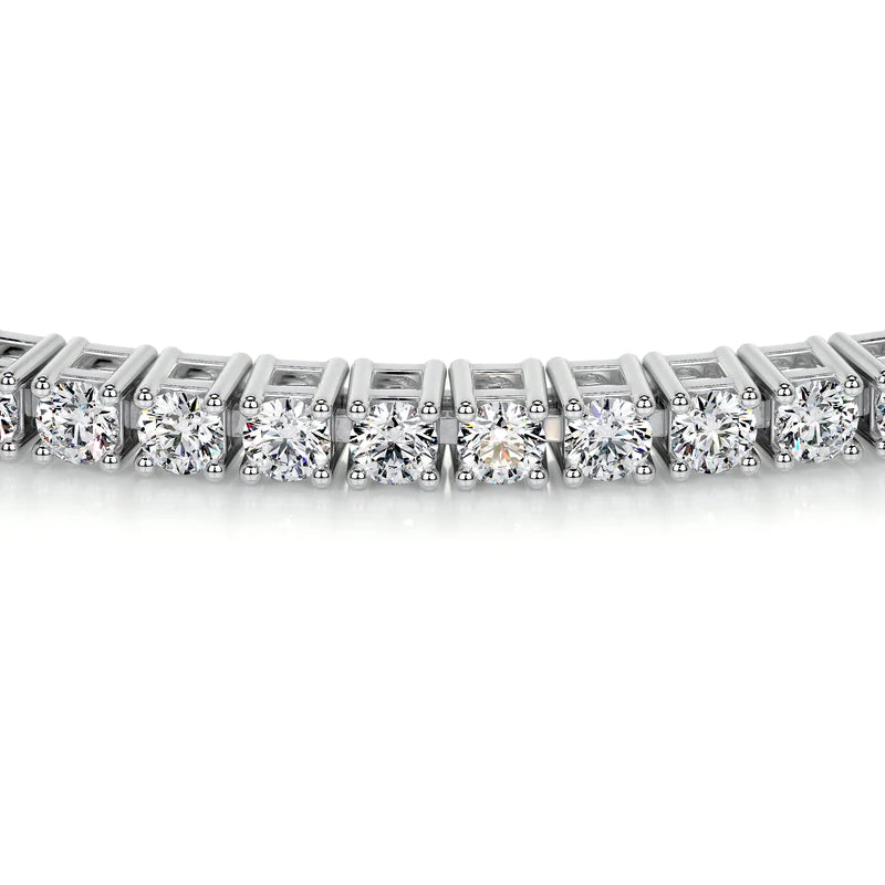 Genoveva 3MM 4 Prong Round Moissanite Tennis Bracelet