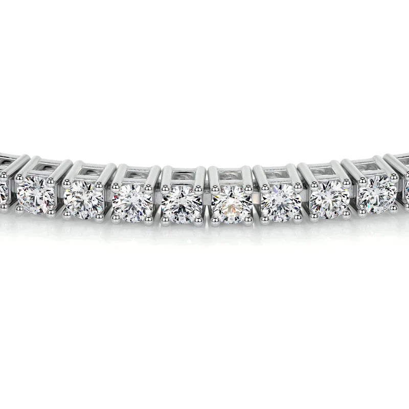 Genoveva 5MM 4 Prong Round Moissanite Tennis Bracelet