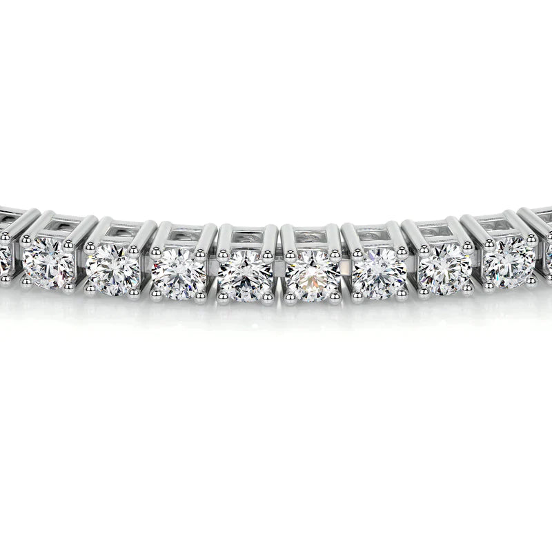 Genoveva 4MM 4 Prong Round Moissanite Tennis Bracelet