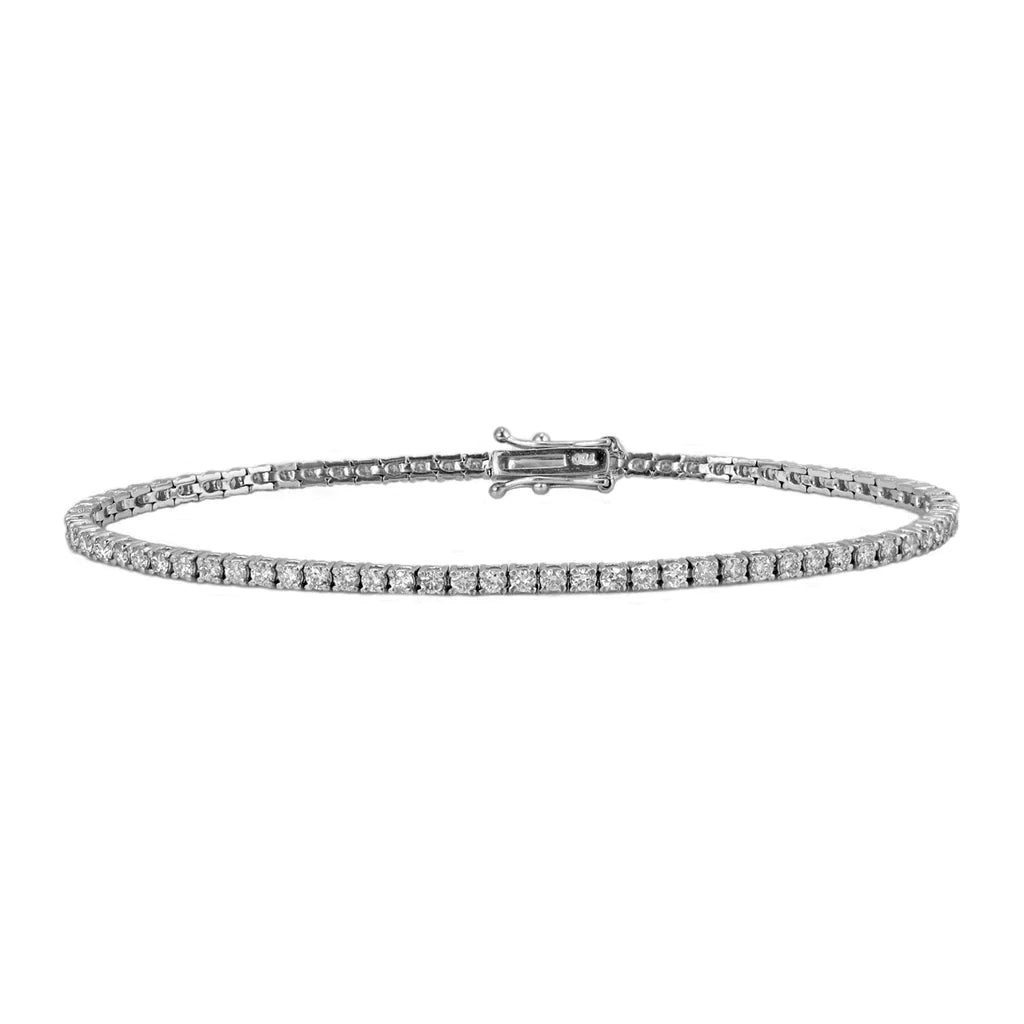Genoveva 5MM 4 Prong Round Moissanite Tennis Bracelet