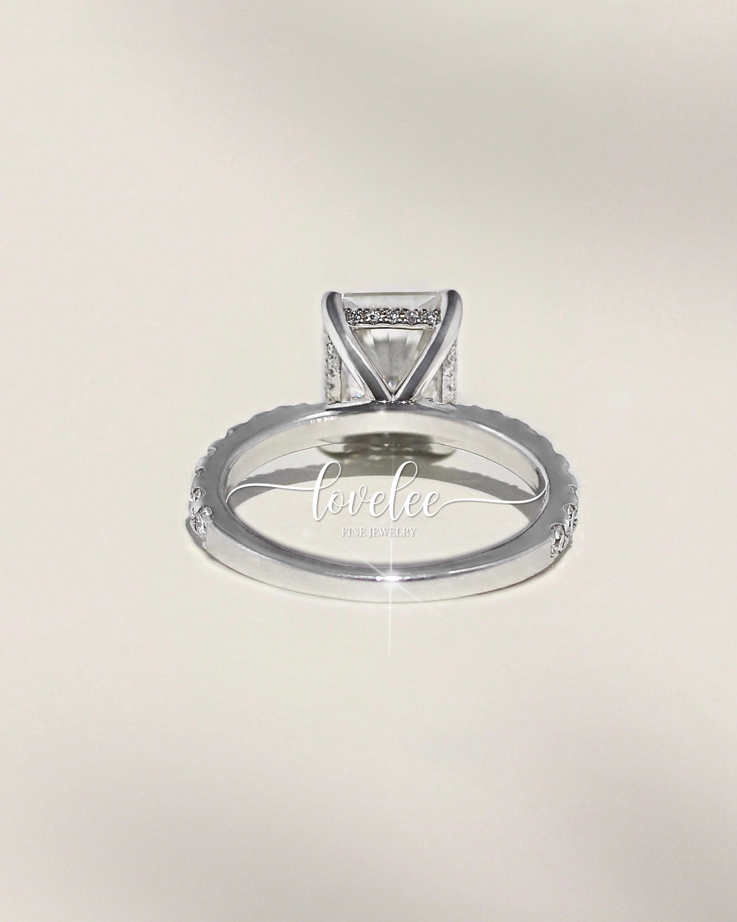 Maddie 4 CTW DEW Moissanite Ring - Silver