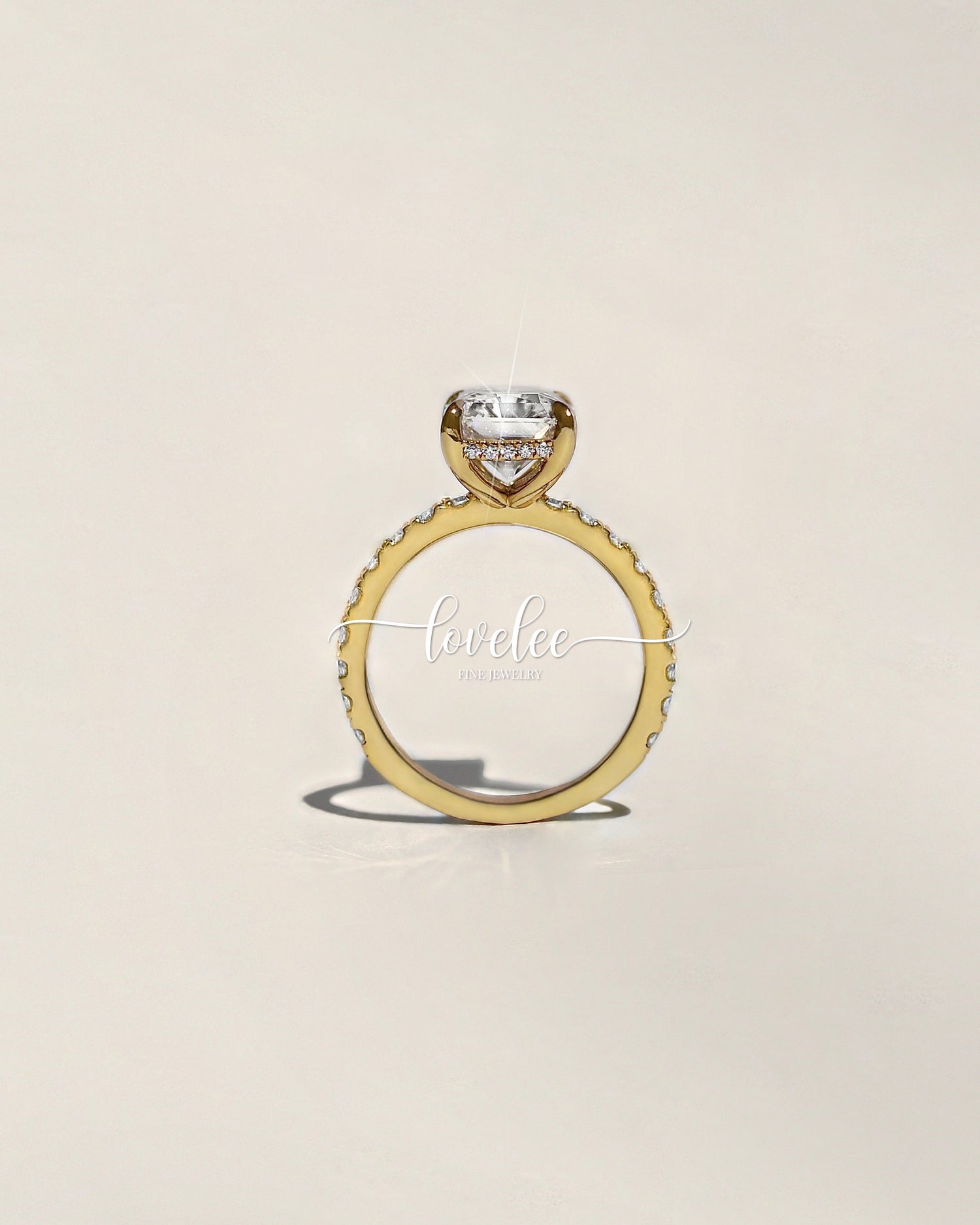 Maddie 4 CTW DEW Moissanite Ring - Gold