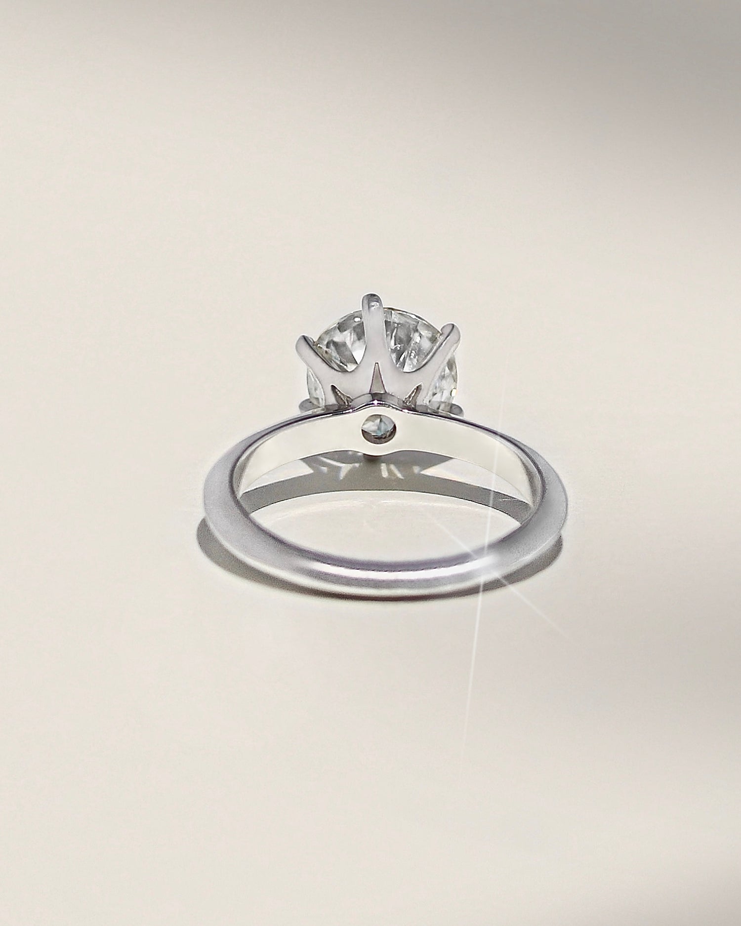 Billy Jo 3 CTW DEW Round Solitaire Moissanite Ring