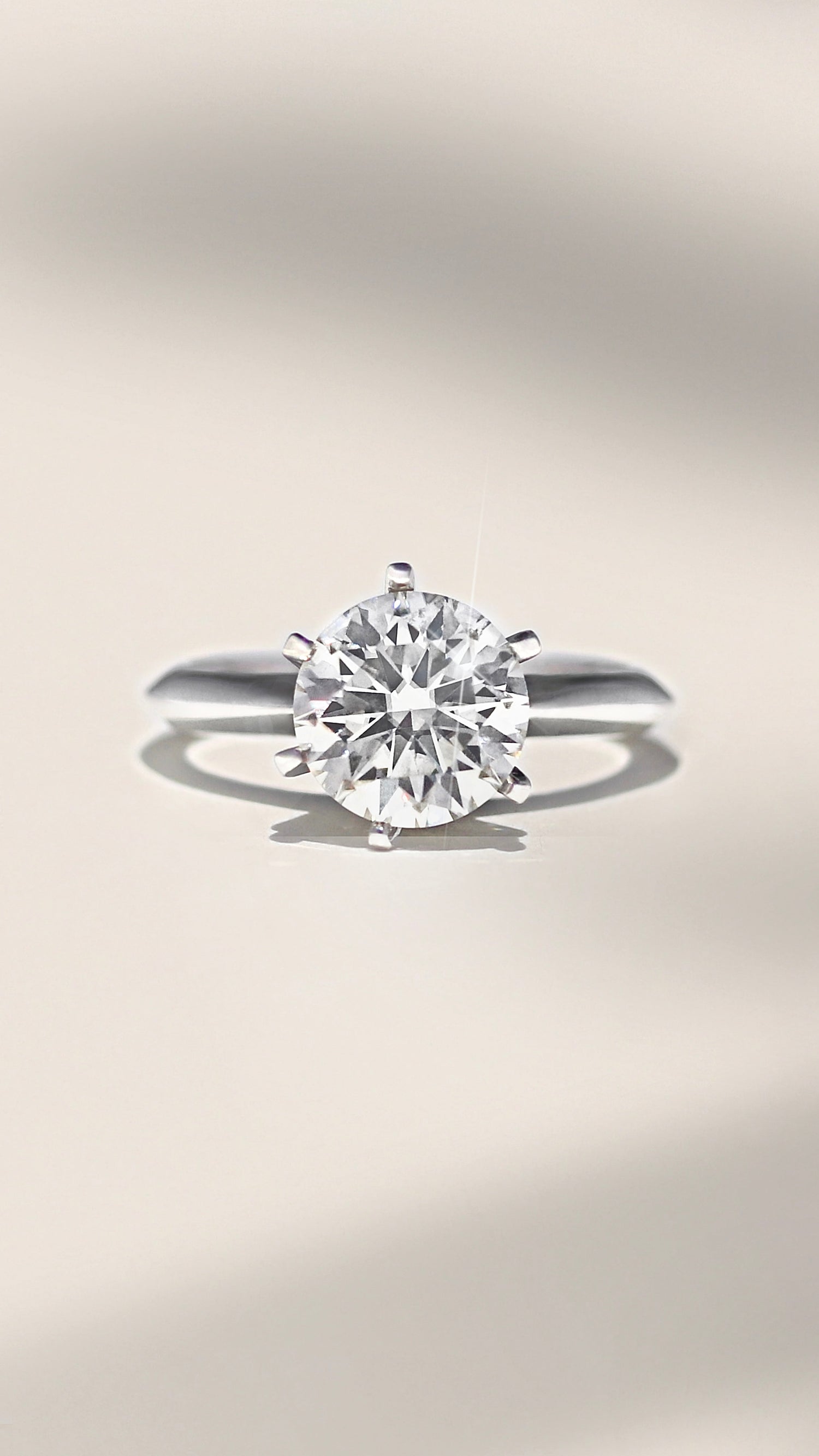 Billy Jo 3 CTW DEW Round Solitaire Moissanite Ring