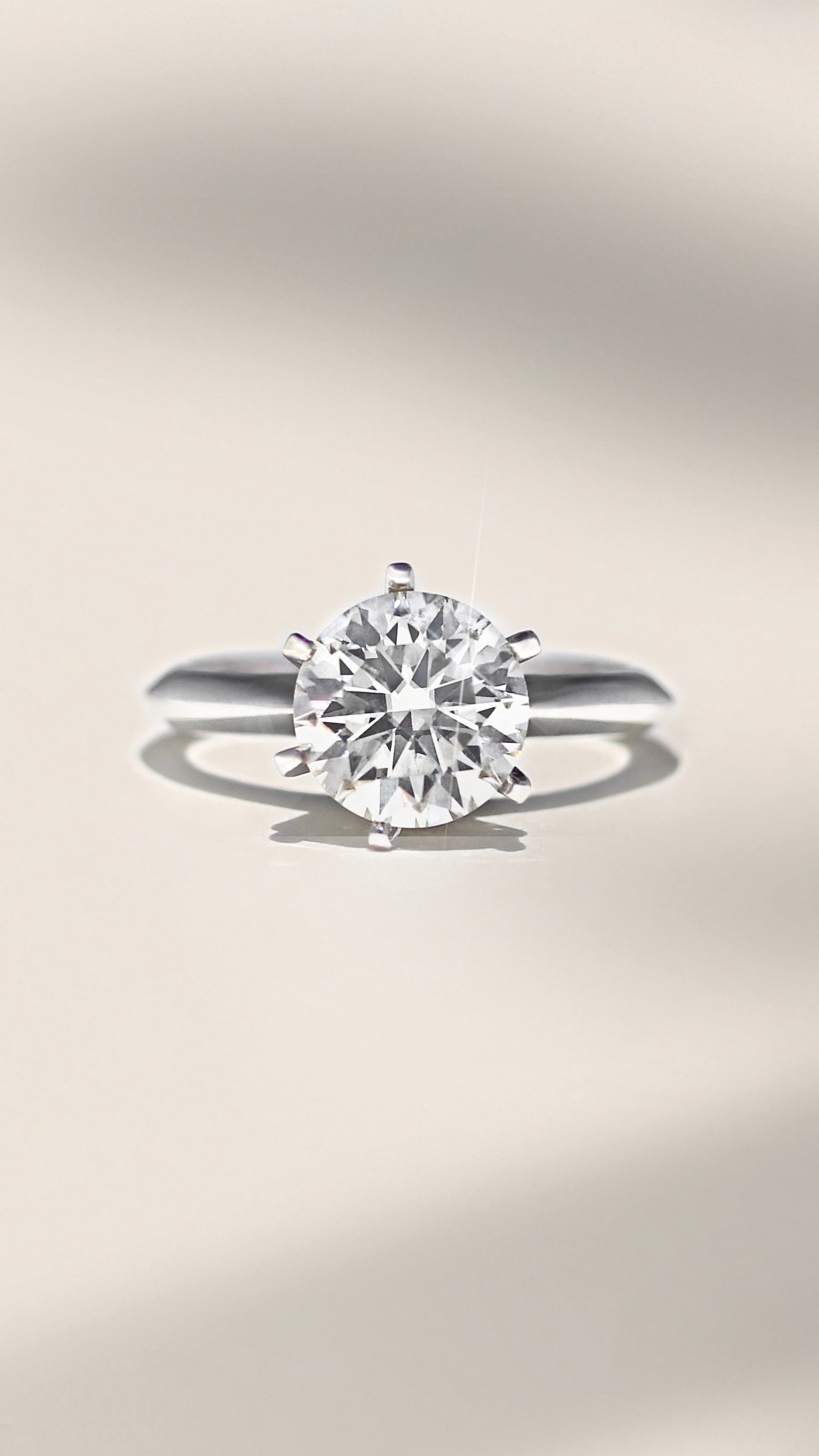 Billy Jo 3 CTW DEW Round Solitaire Moissanite Ring
