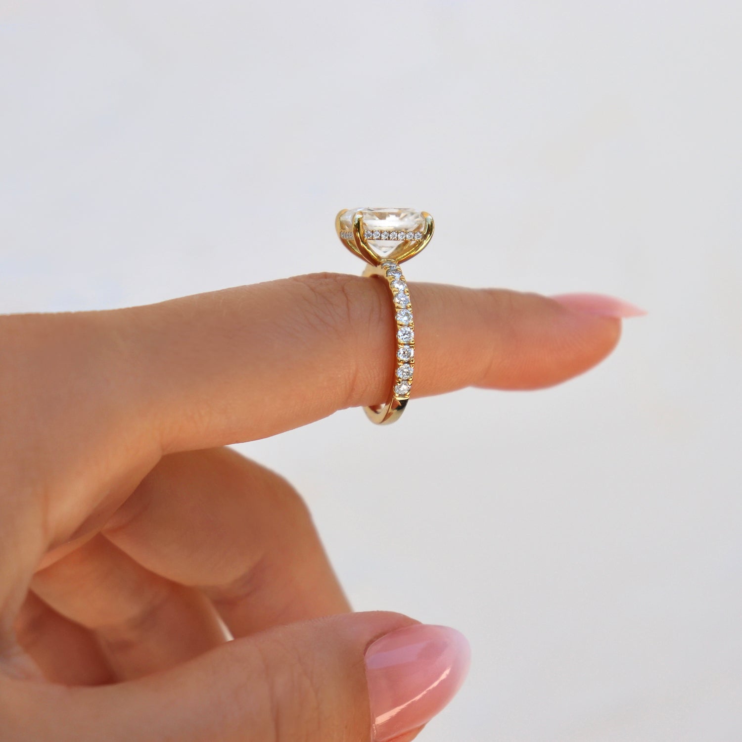 Maddie 4 CTW DEW Moissanite Ring - Silver