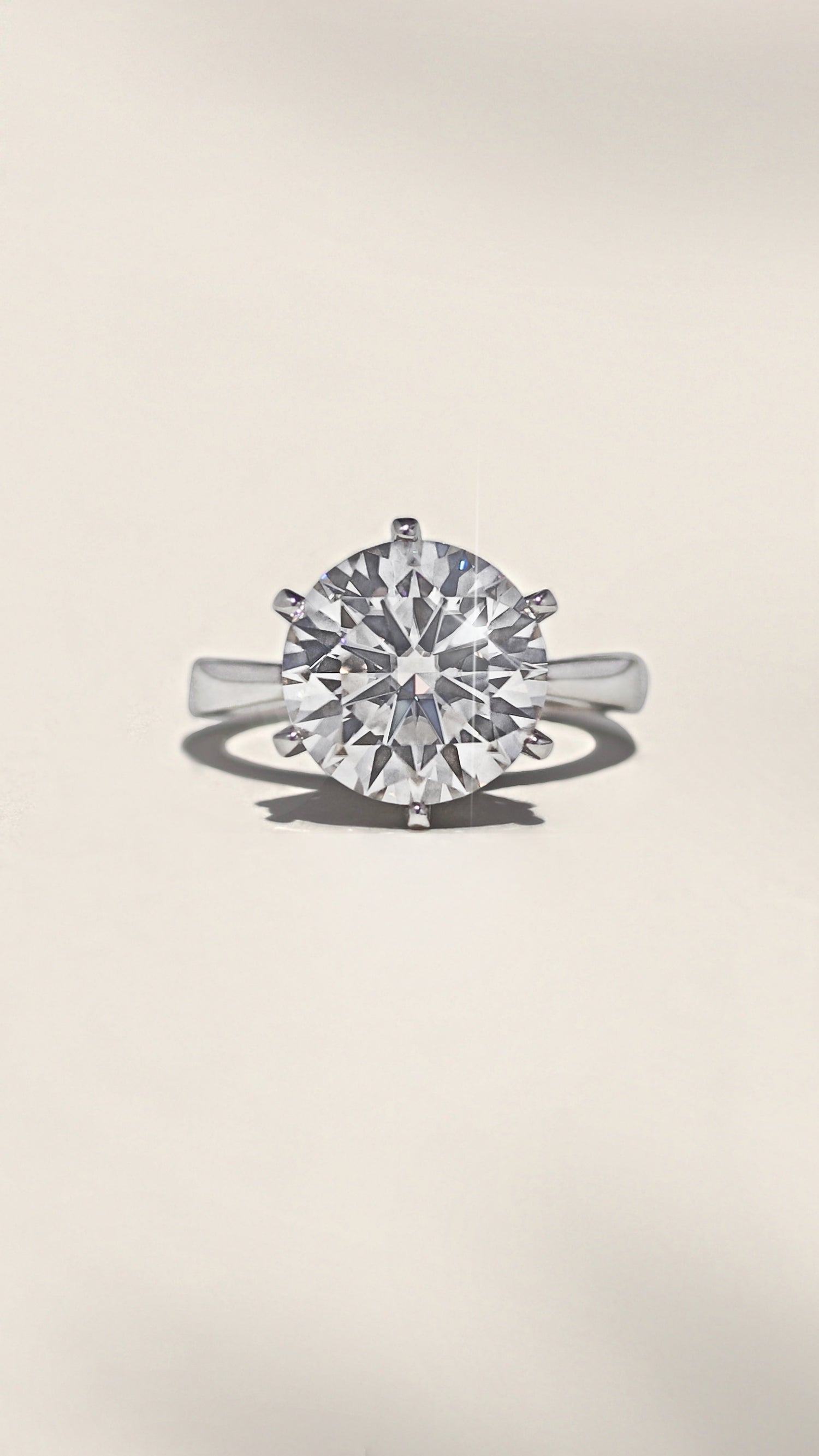 Billy Jo 3 CTW DEW Round Solitaire Moissanite Ring