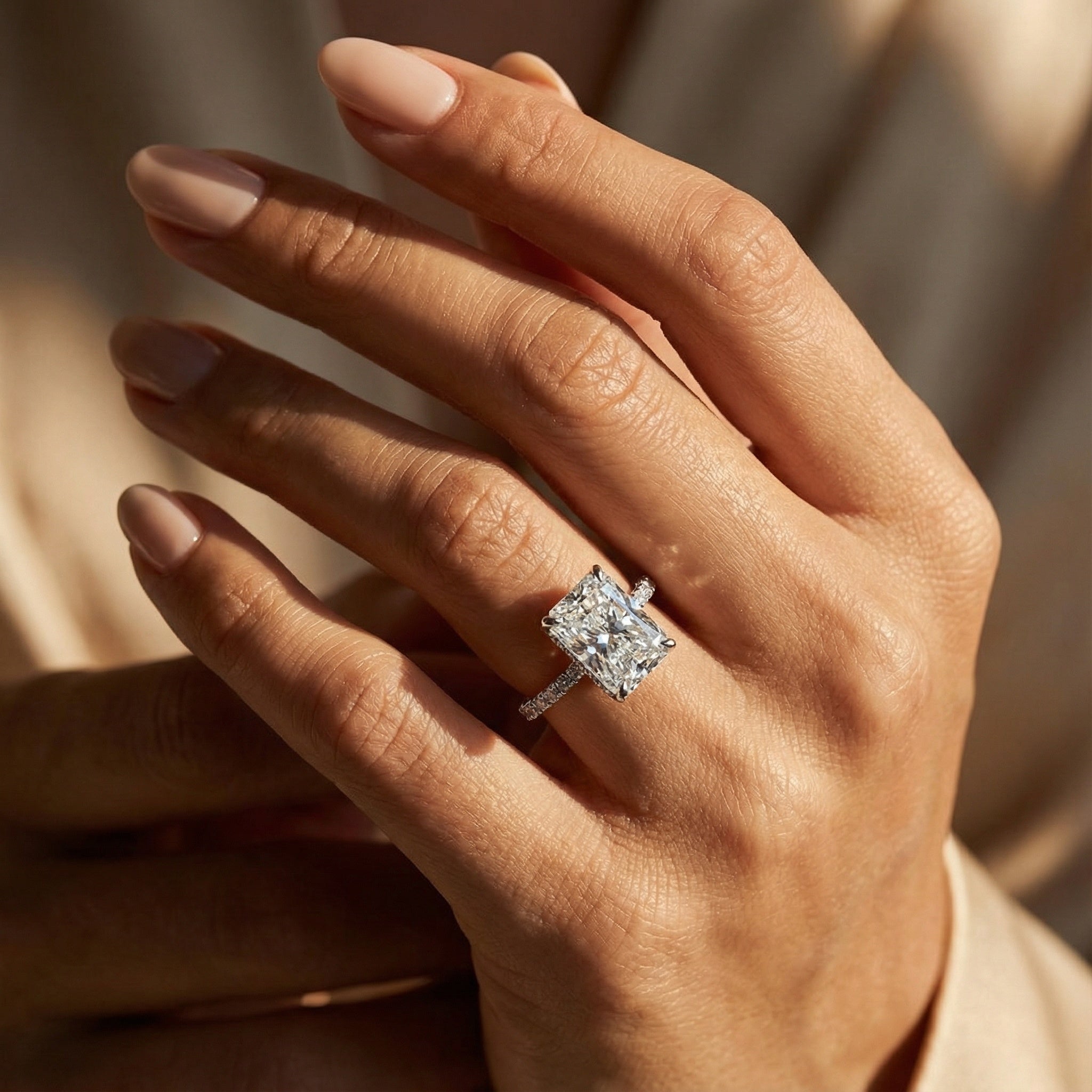 Maddie 6.5 CTW DEW Moissanite Ring - Silver