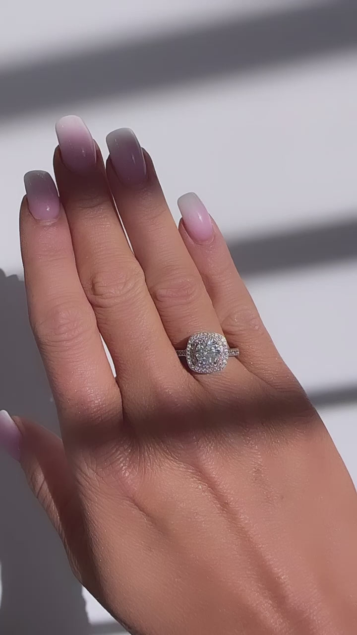 Carissa 1 CTW DEW Moissanite Ring