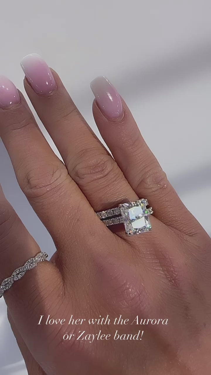 Zaylee .5 CTW DEW Half Eternity Stackable Band