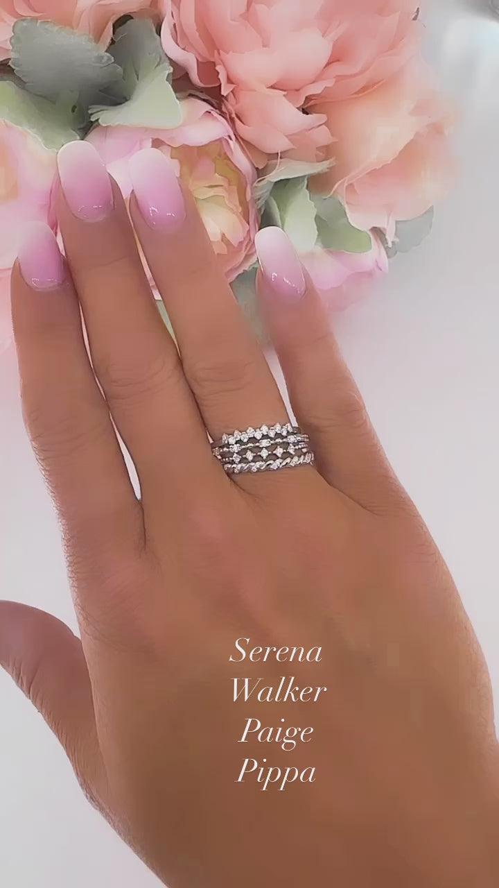 Serena Stackable Moissanite Band