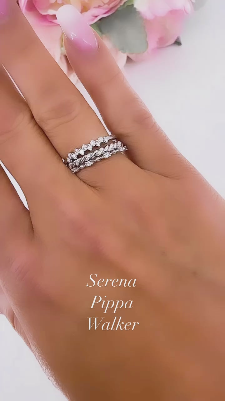 Serena Stackable Moissanite Band