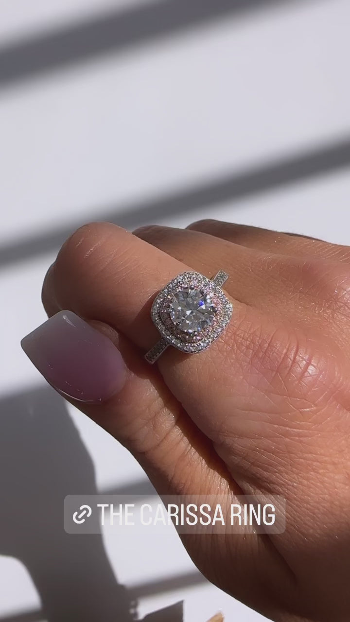 Carissa 1 CTW DEW Moissanite Ring