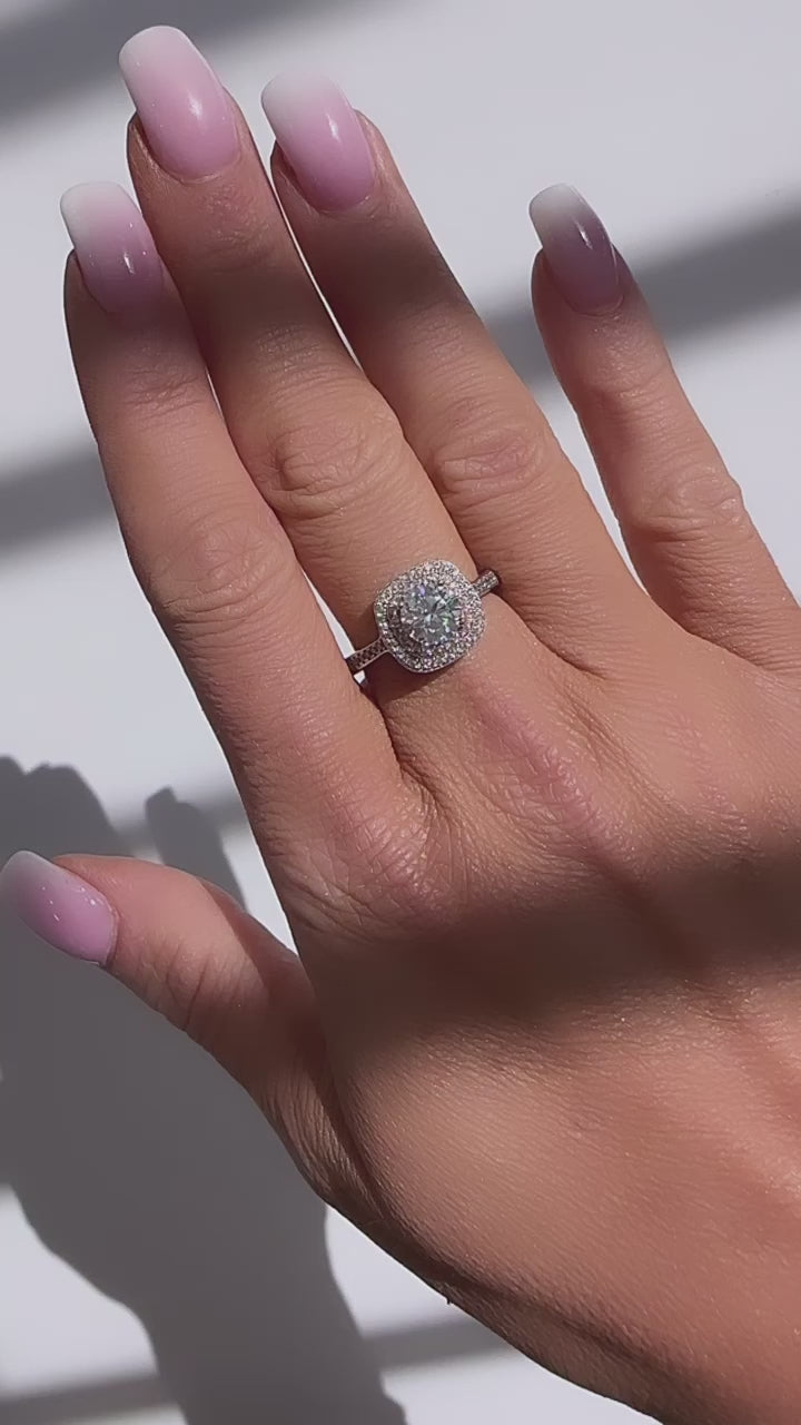 Carissa 1 CTW DEW Moissanite Ring