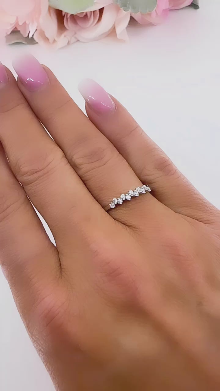 Serena Stackable Moissanite Band