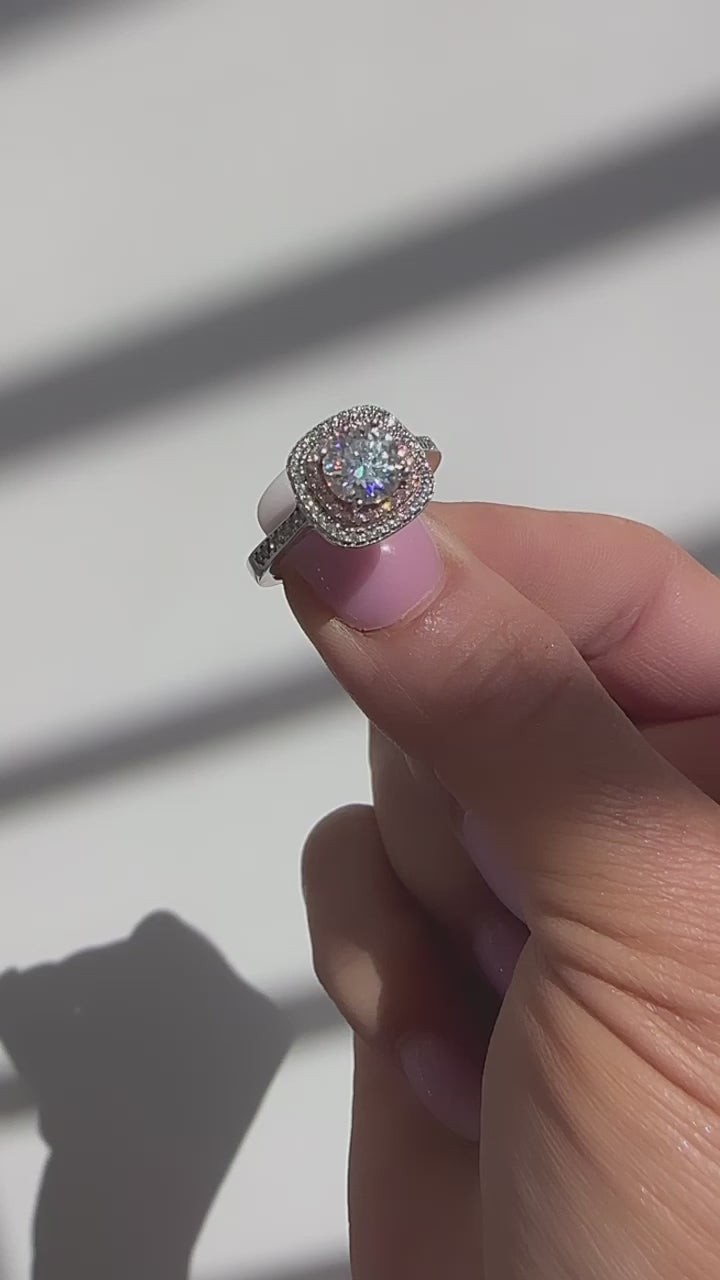 Carissa 1 CTW DEW Moissanite Ring