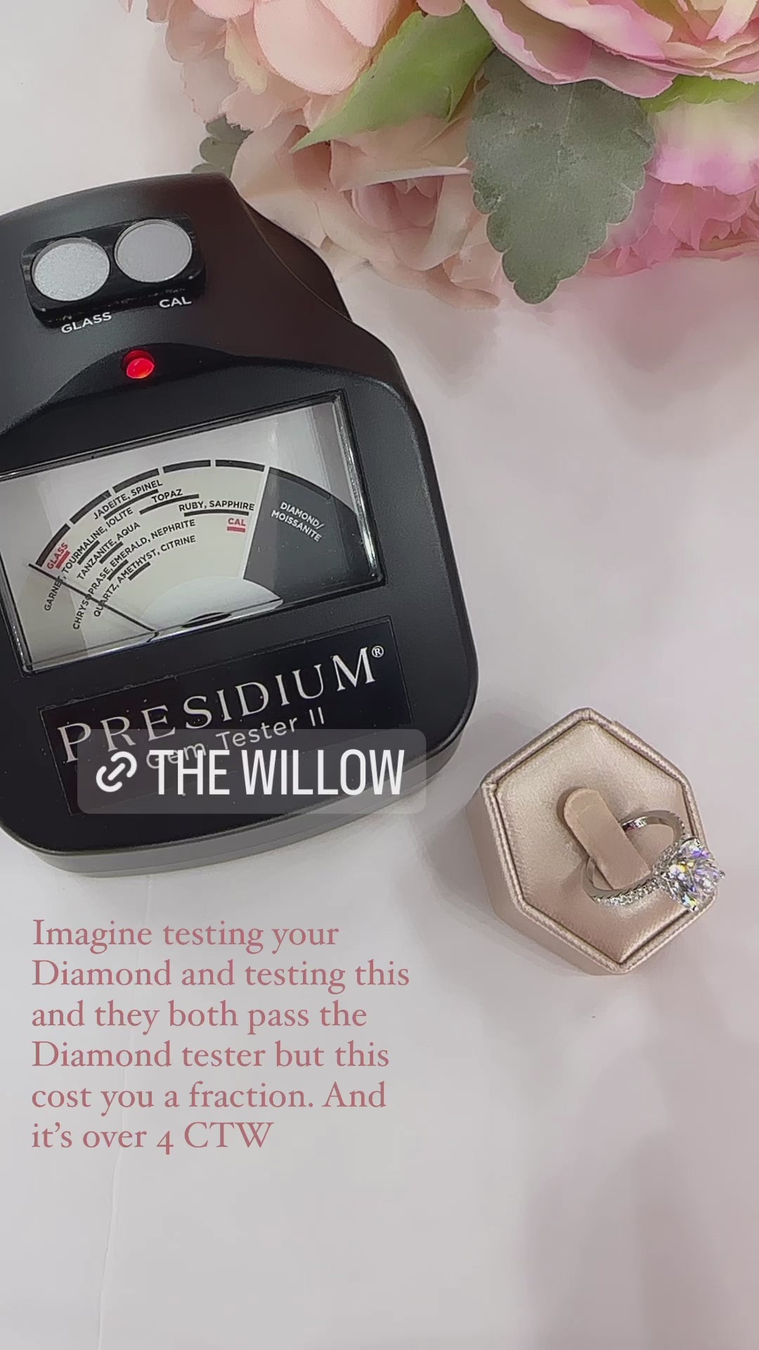 Willow 3.5 CTW DEW Brilliant Cushion Cut Moissanite with Double Hidden Halo on Pave Band