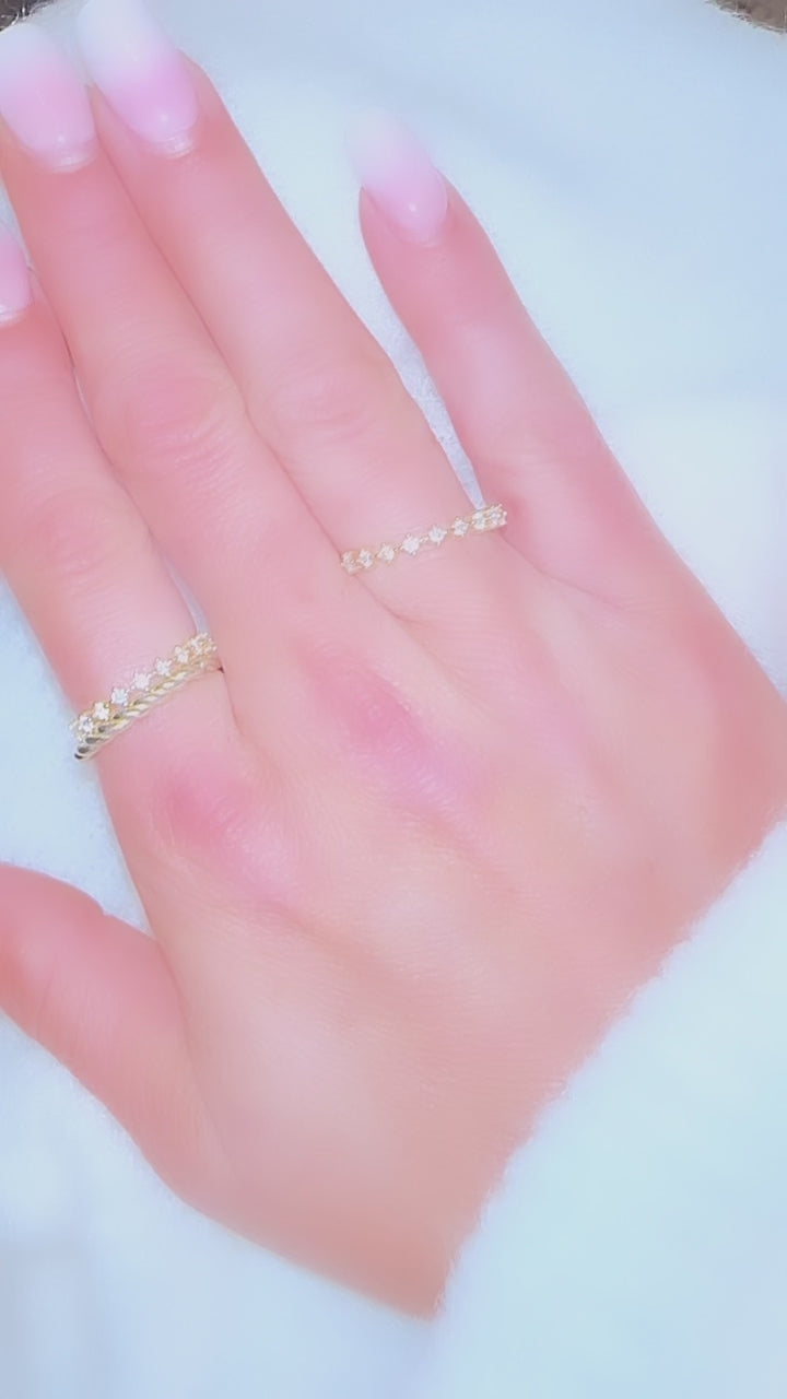 Waverly Sterling Moissanite Star Set Stackable Band