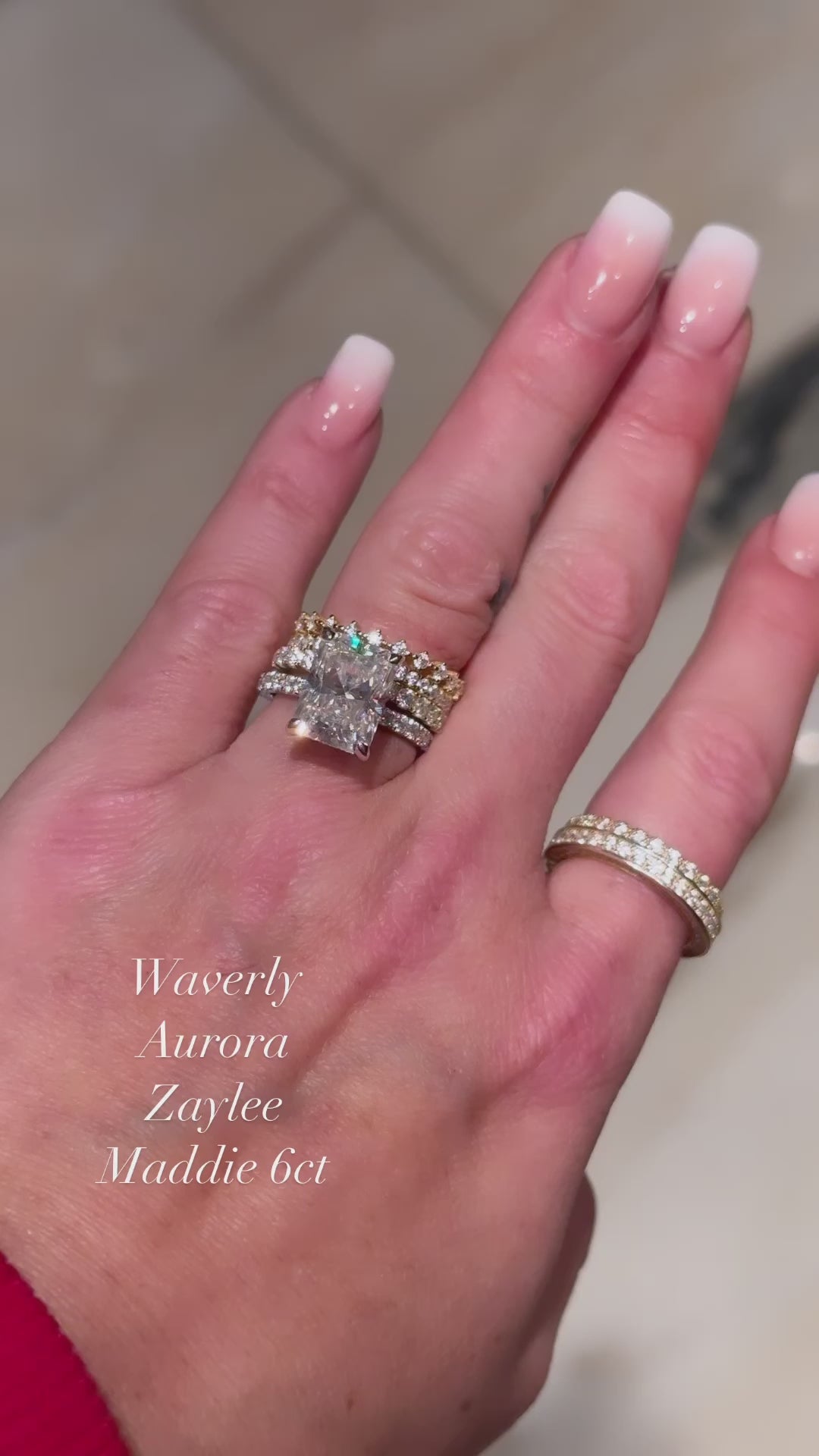 Waverly Sterling Moissanite Star Set Stackable Band