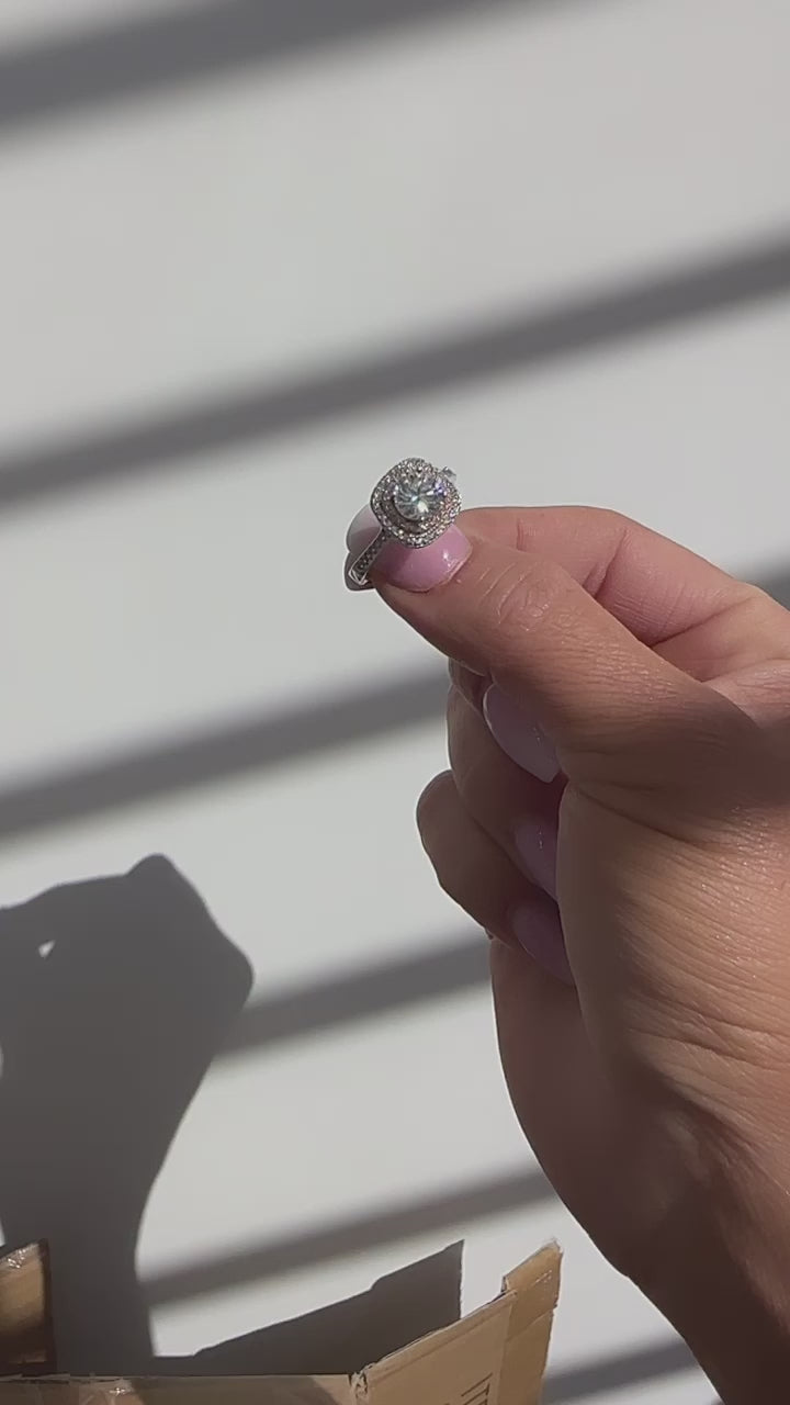 Carissa 1 CTW DEW Moissanite Ring