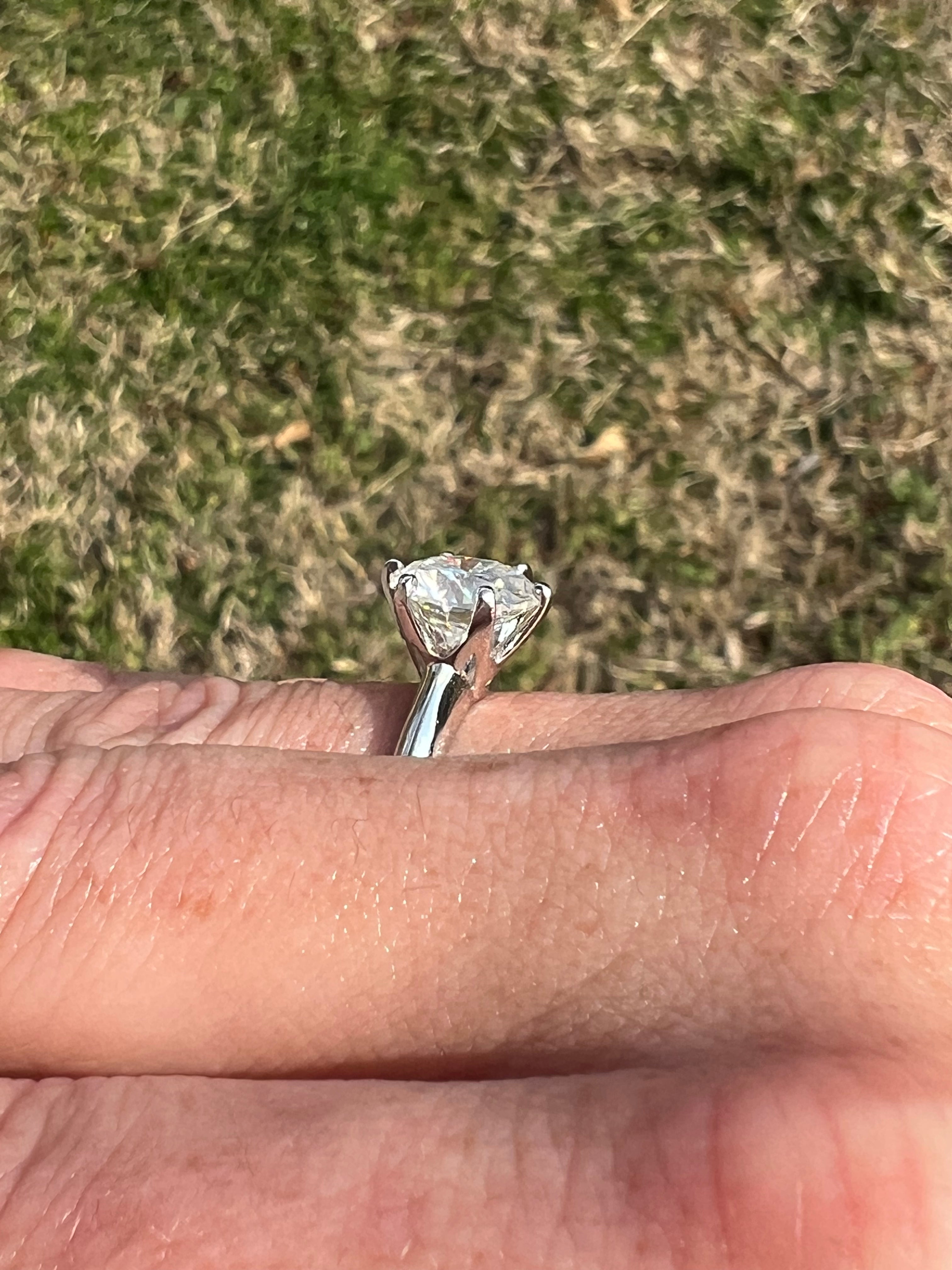 Billy Jo 3 CTW DEW Round Solitaire Moissanite Ring