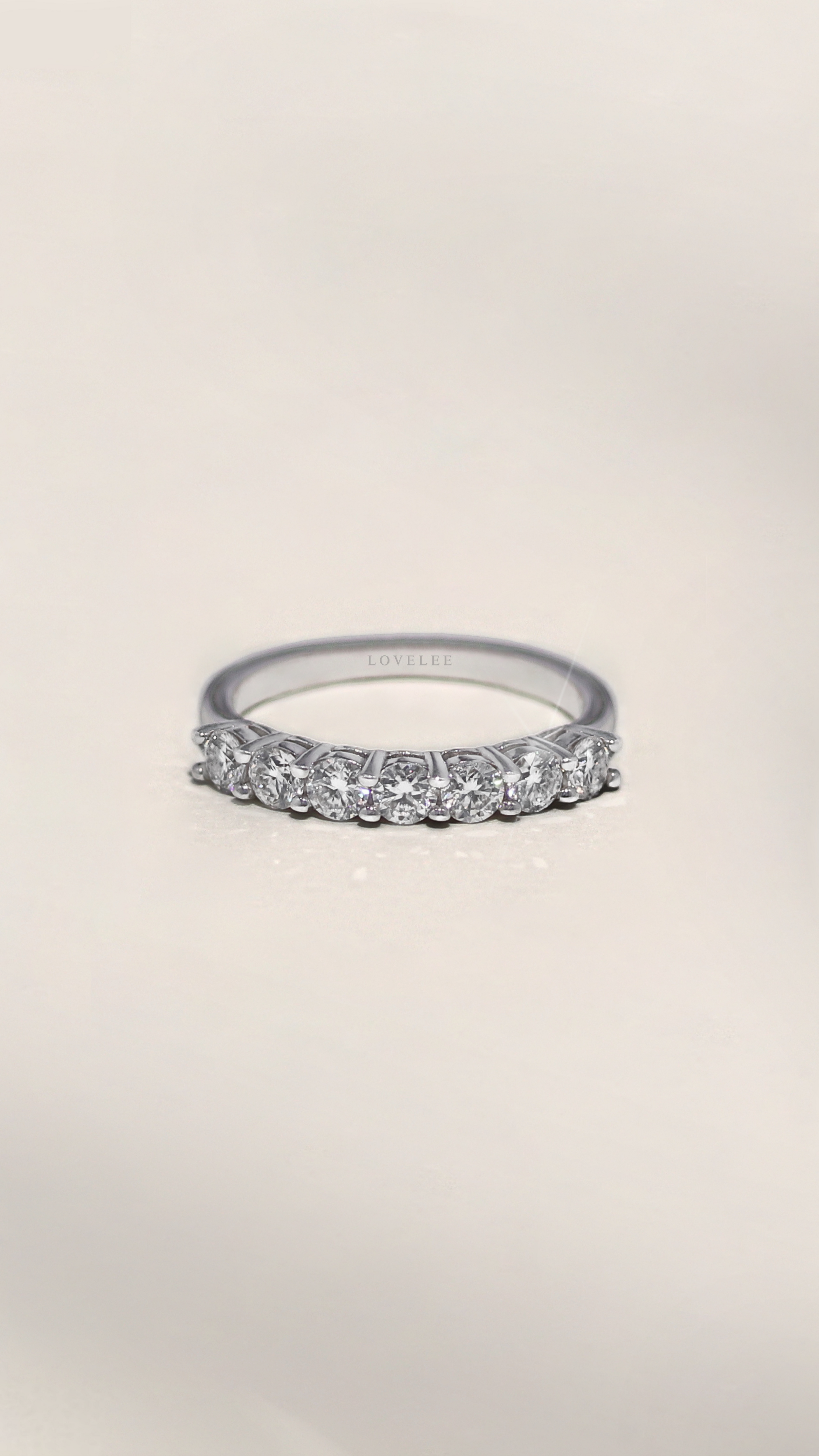 Kirstie Moissanite Stackable Anniversary Band Ring