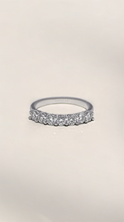 Kirstie Moissanite Stackable Anniversary Band Ring