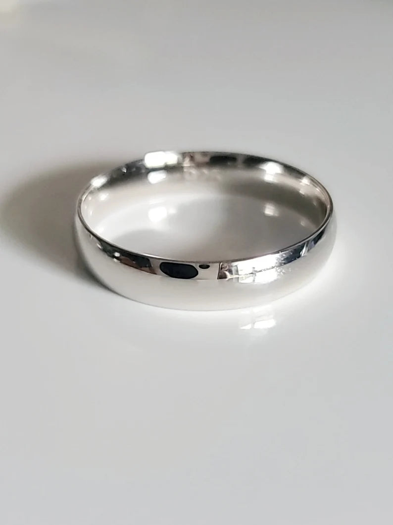 Baker Solid Sterling Stackable Band - 4mm