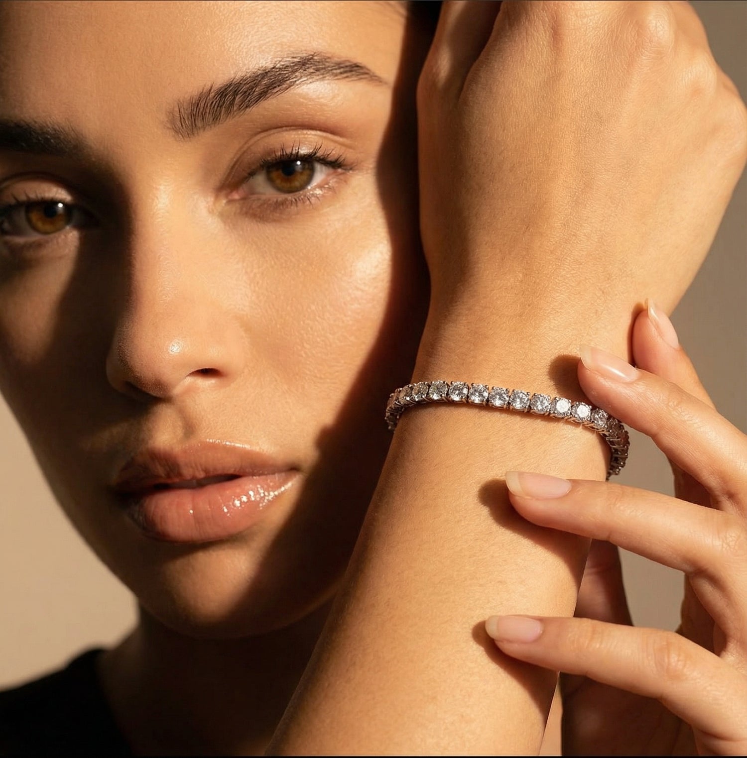 Genoveva 5MM 4 Prong Round Moissanite Tennis Bracelet