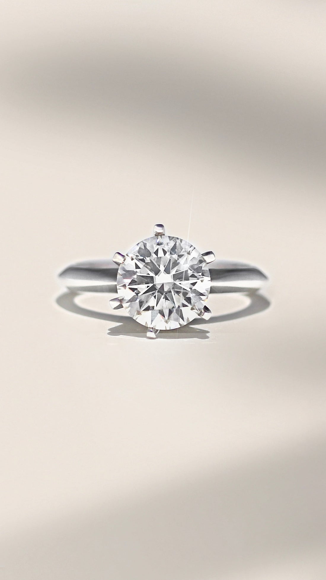 Billy Jo 3 CTW DEW Round Solitaire Moissanite Ring