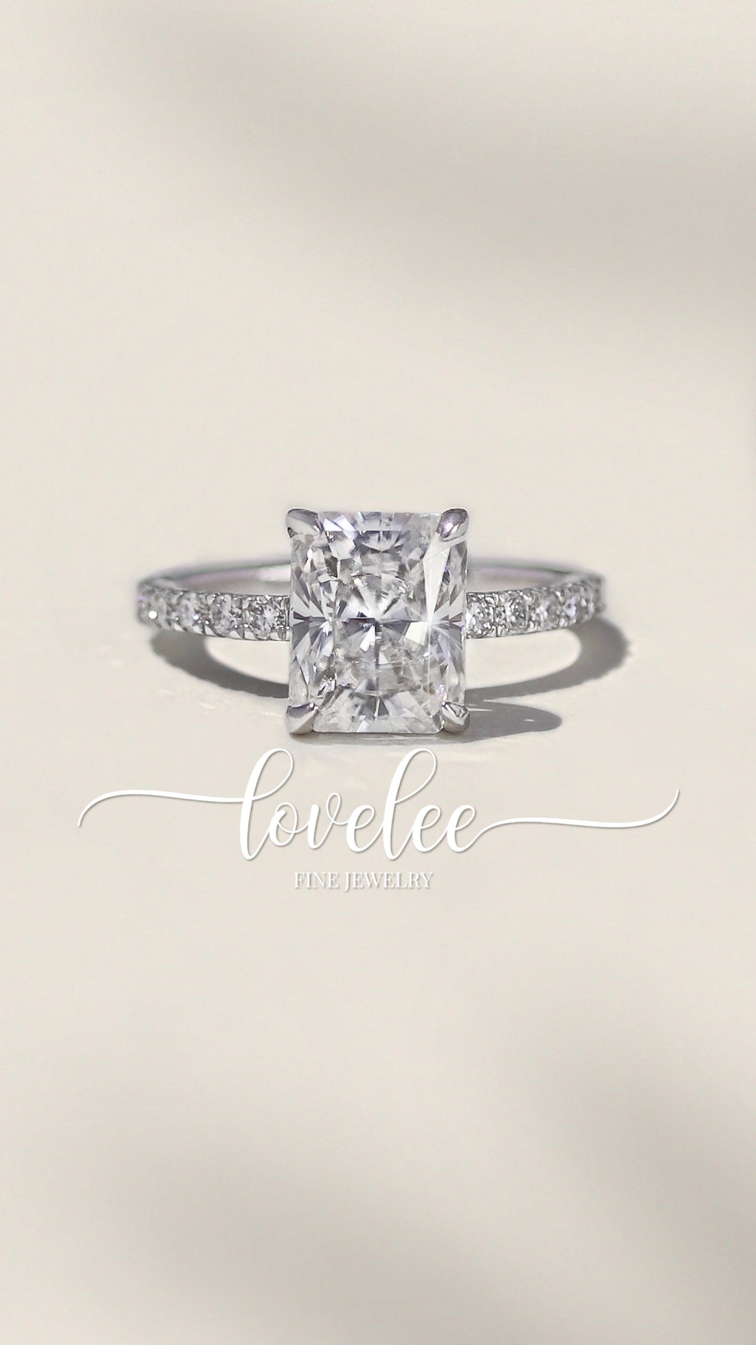 Maddie 6.5 CTW DEW Moissanite Ring - Silver