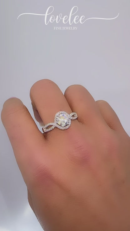 Jadyn 1 CTW DEW Moissanite Ring