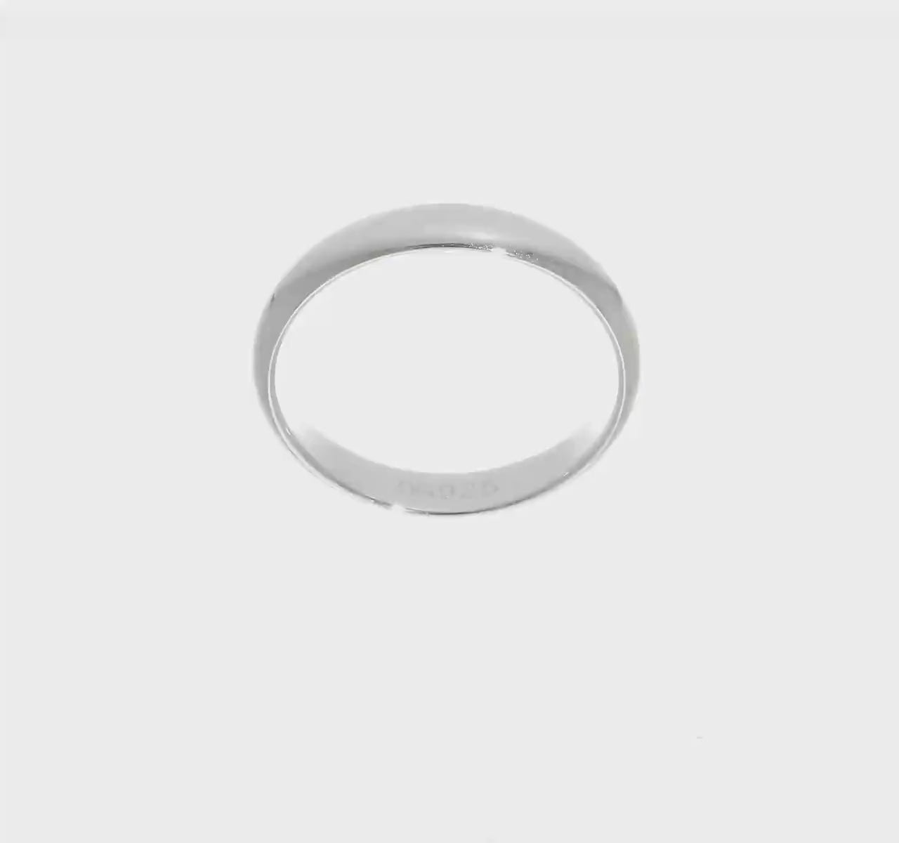 Baker Solid Sterling Stackable Band - 4mm