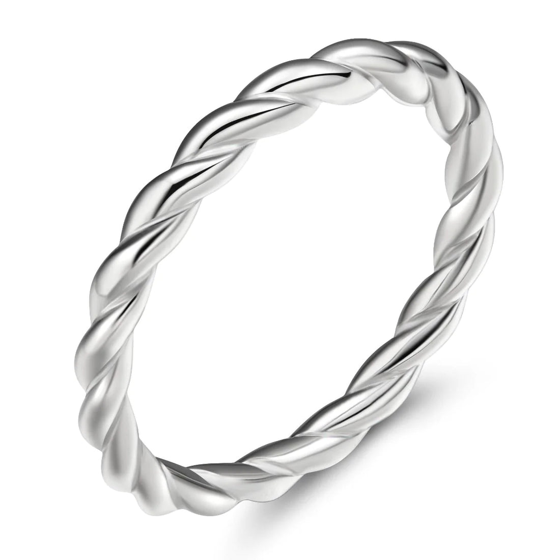 Tanya Twisted Rope Sterling Silver Stackable Band