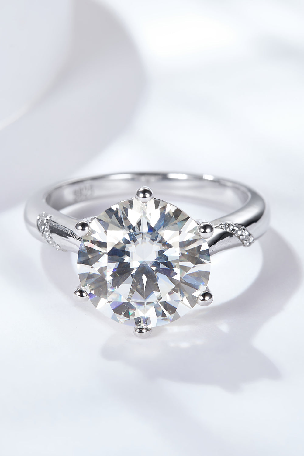 Whitley 5 CTW DEW Moissanite Solitaire Ring