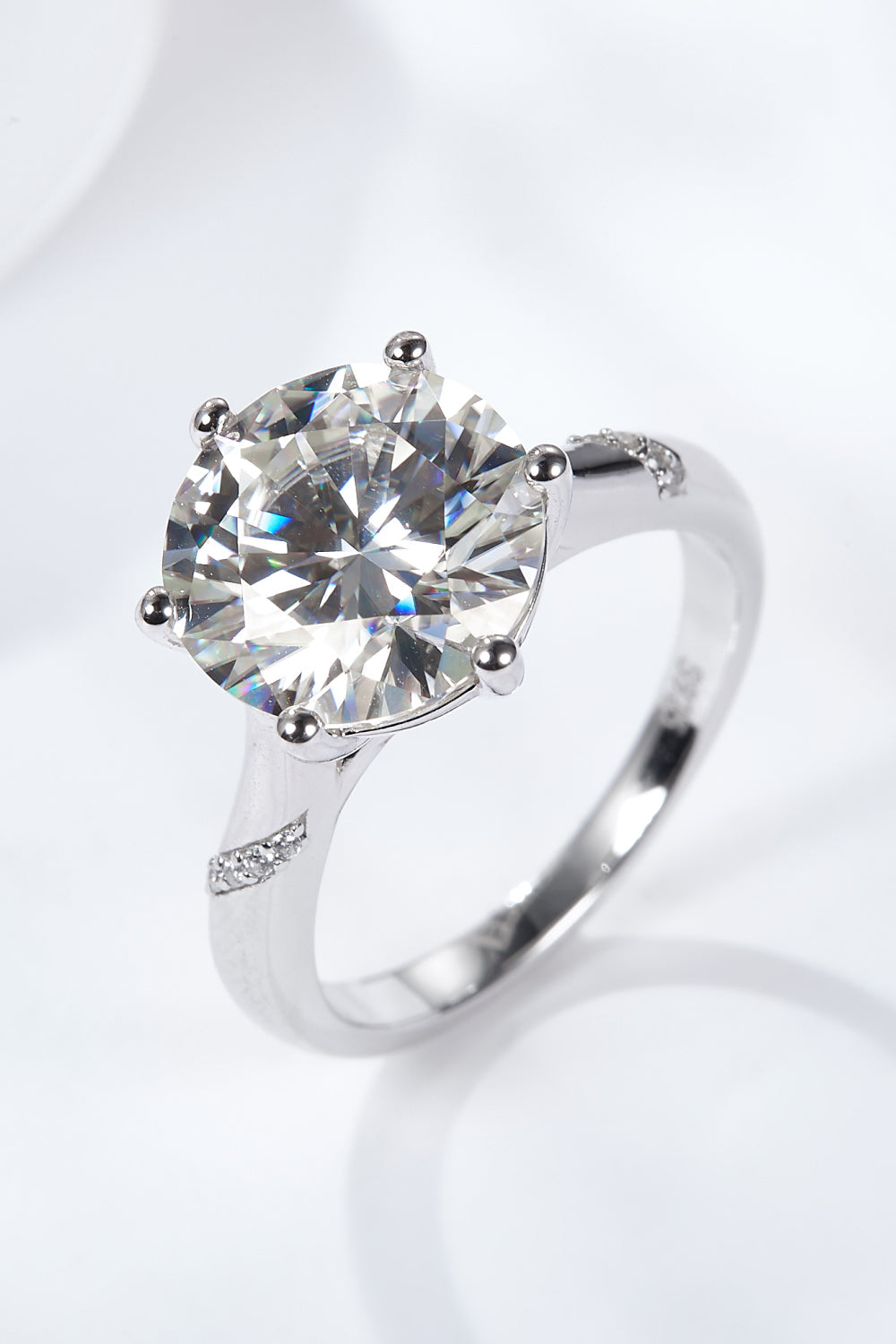 Whitley 5 CTW DEW Moissanite Solitaire Ring