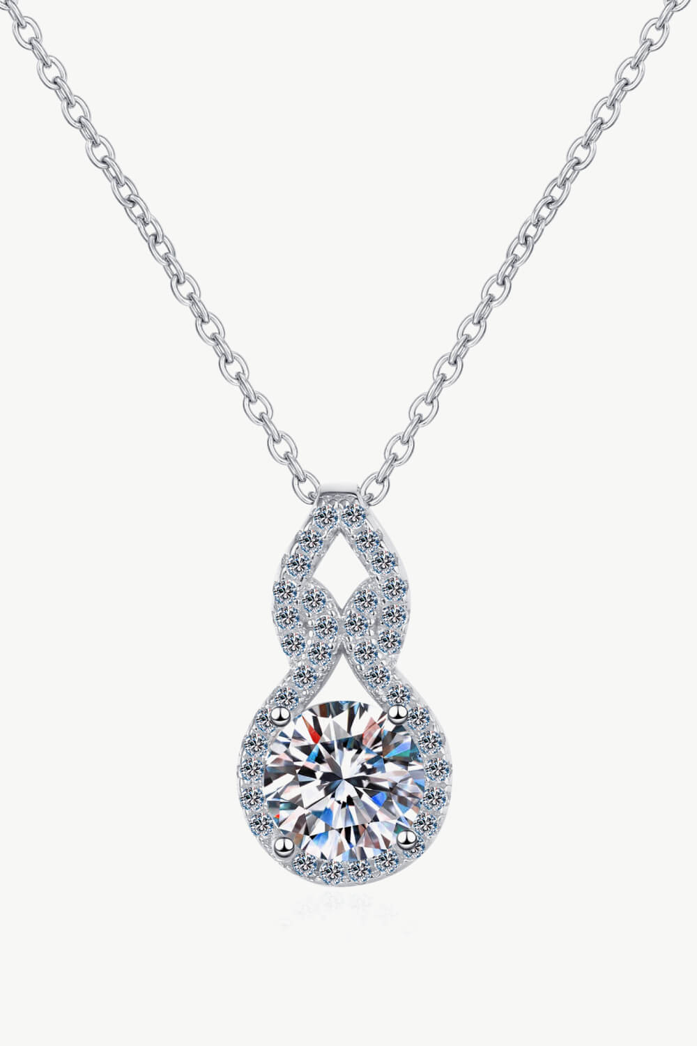 Sarah 1 CTW DEW Moissanite Pendant Necklace