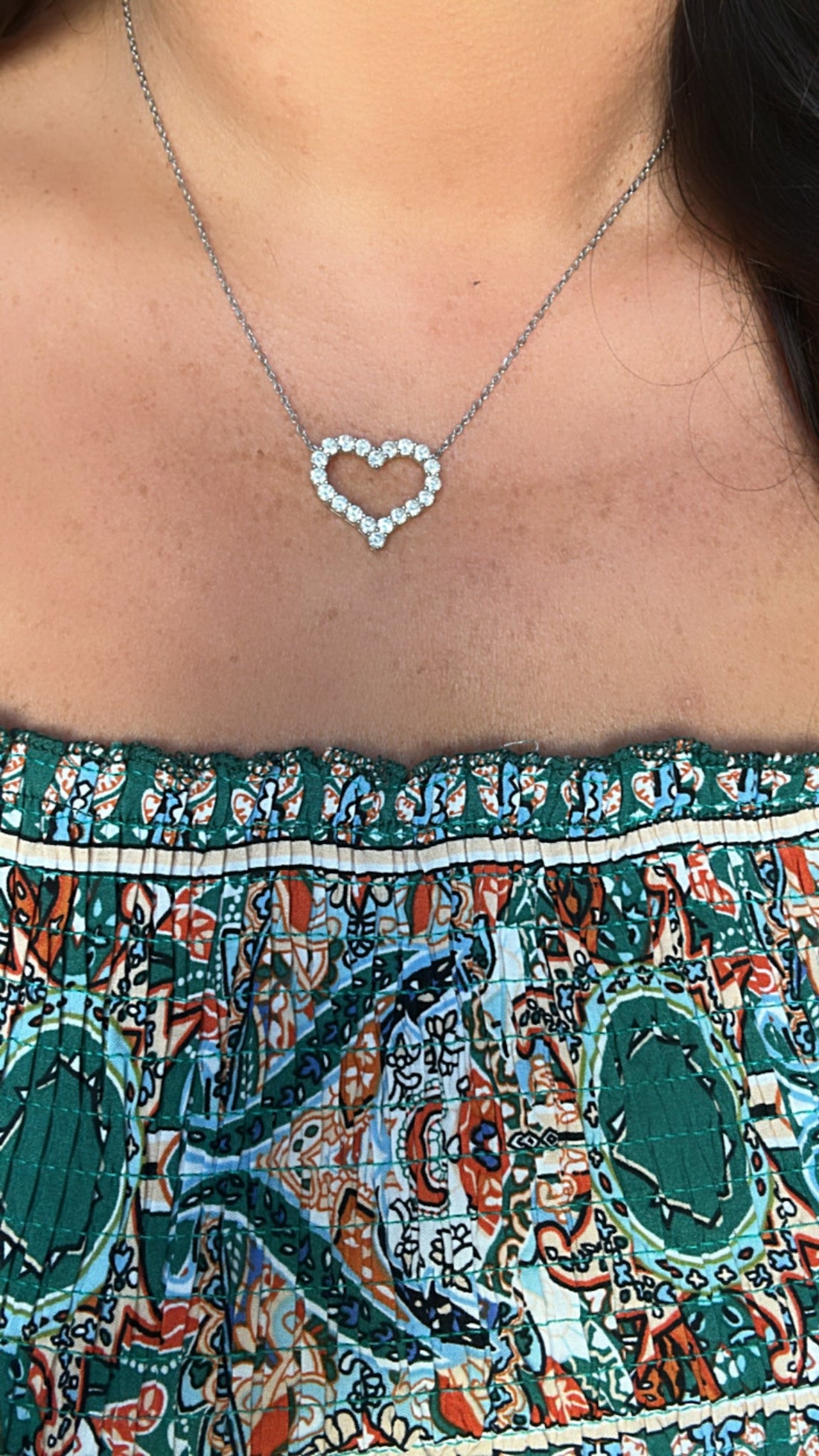 Heartbreaker 2 CTW DEW Moissanite Heart Shaped Pendant Necklace